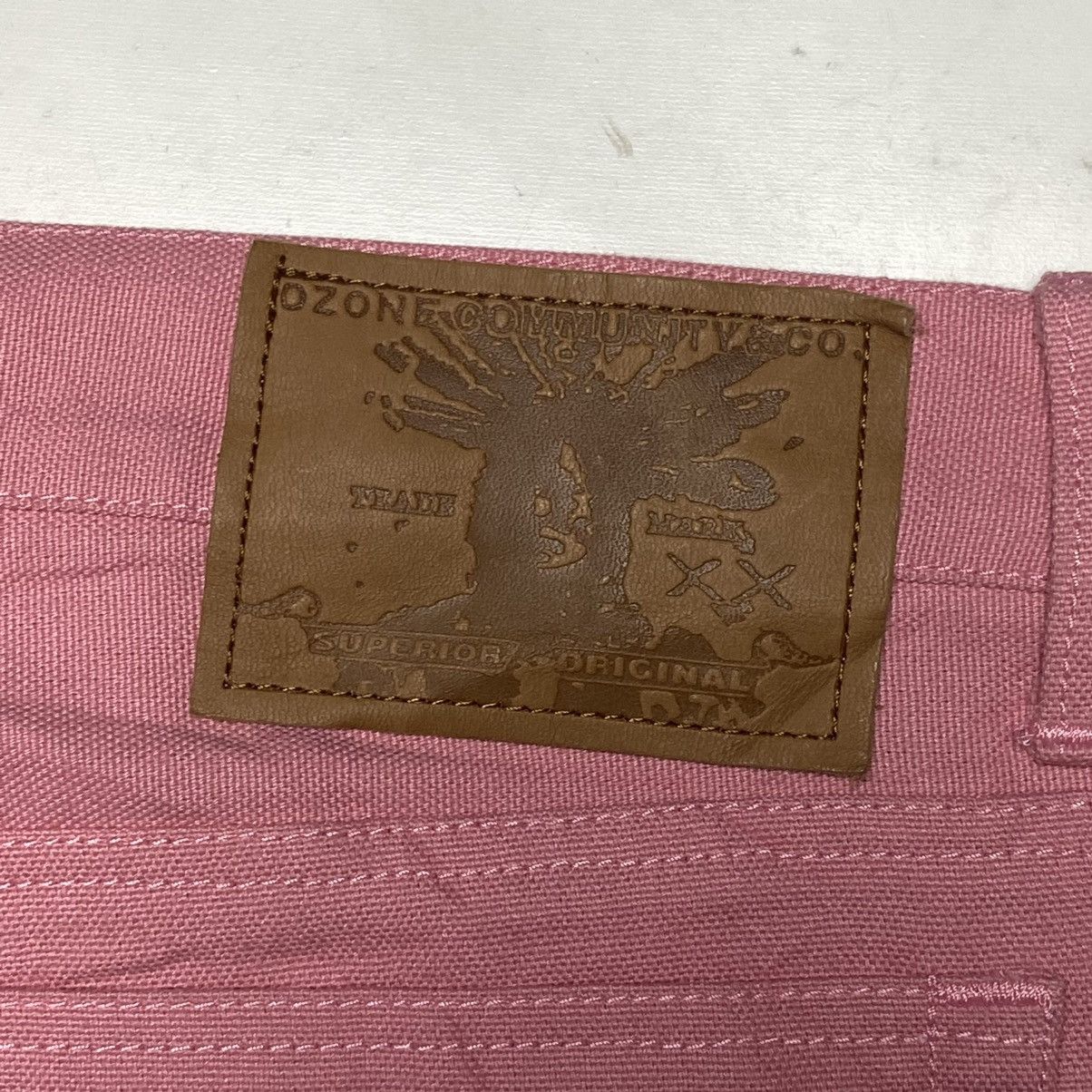 Hysteric Glamour 1990s Ozone Community - Flared Pink Denim Pants Size US 29 - 9 Thumbnail