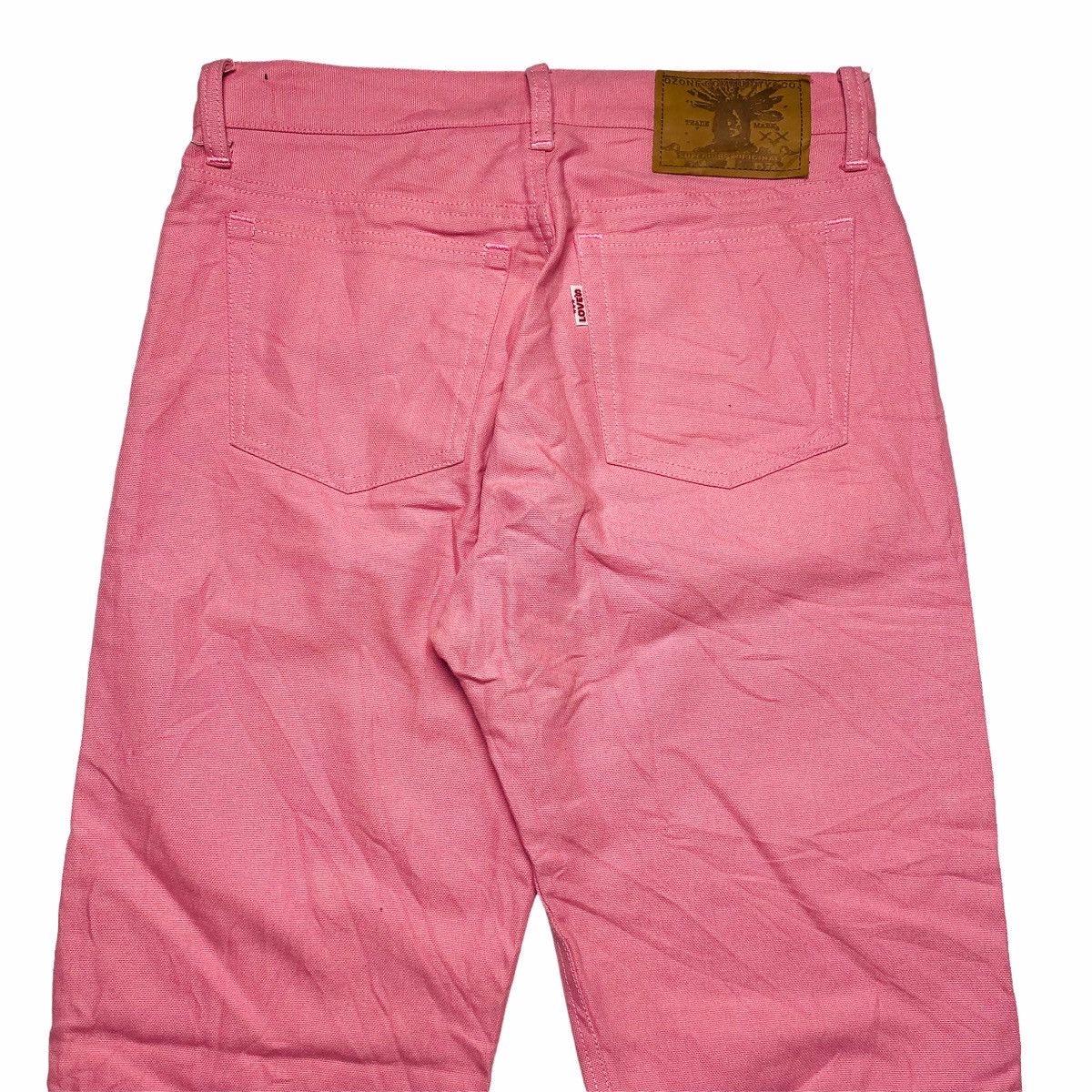 Hysteric Glamour 1990s Ozone Community - Flared Pink Denim Pants Size US 29 - 6 Thumbnail