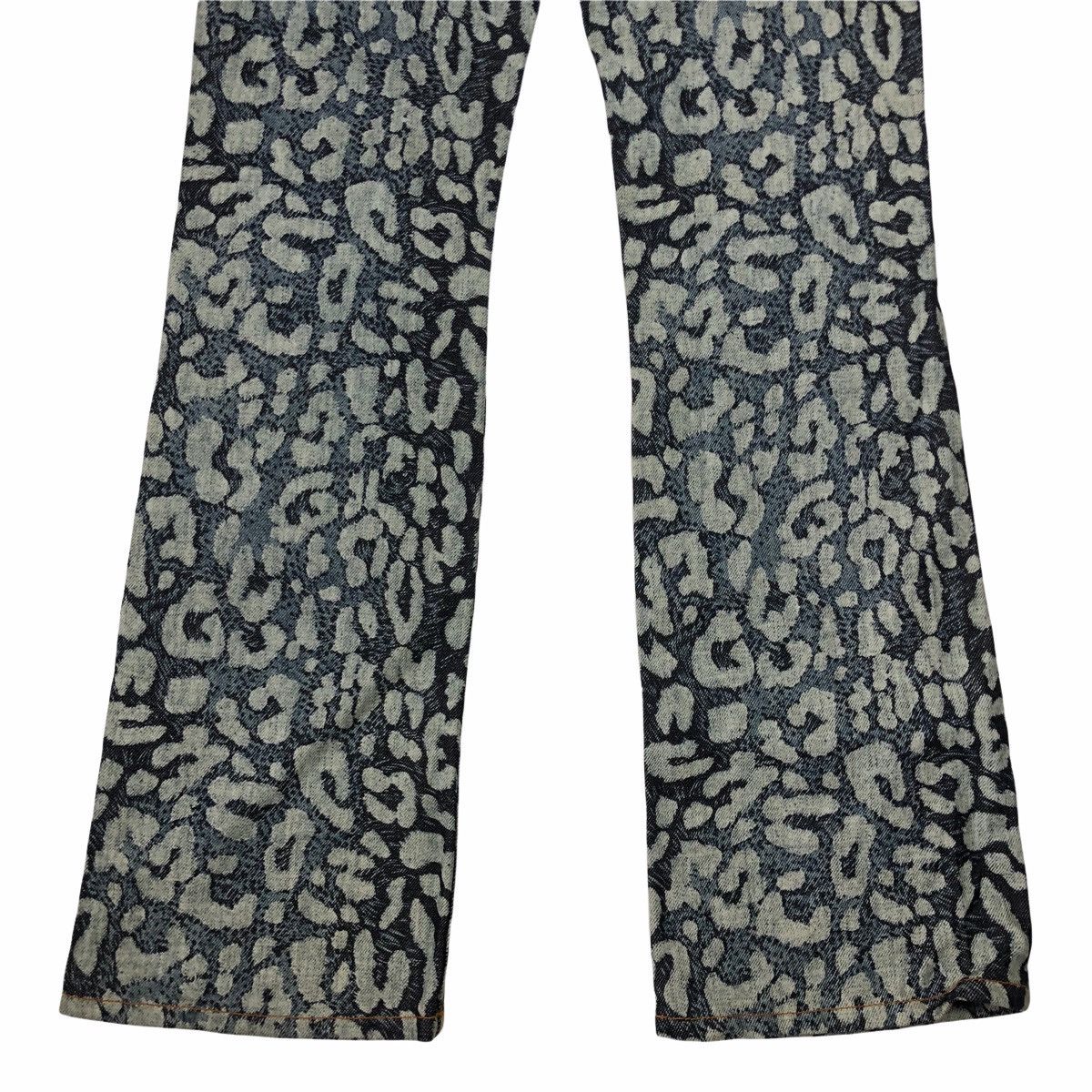 Hysteric Glamour 1990s Ozone Community - Fullprinted Leopard Denim Pants Size US 28 / EU 44 - 6 Thumbnail