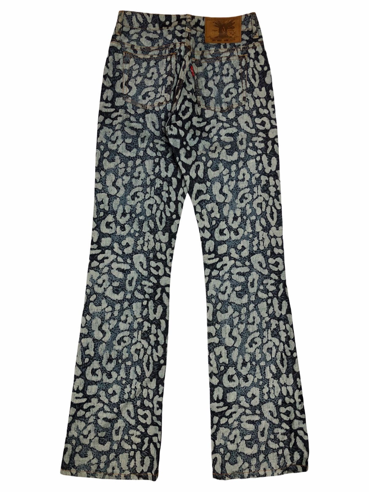 Hysteric Glamour 1990s Ozone Community - Fullprinted Leopard Denim Pants Size US 28 / EU 44 - 2 Thumbnail