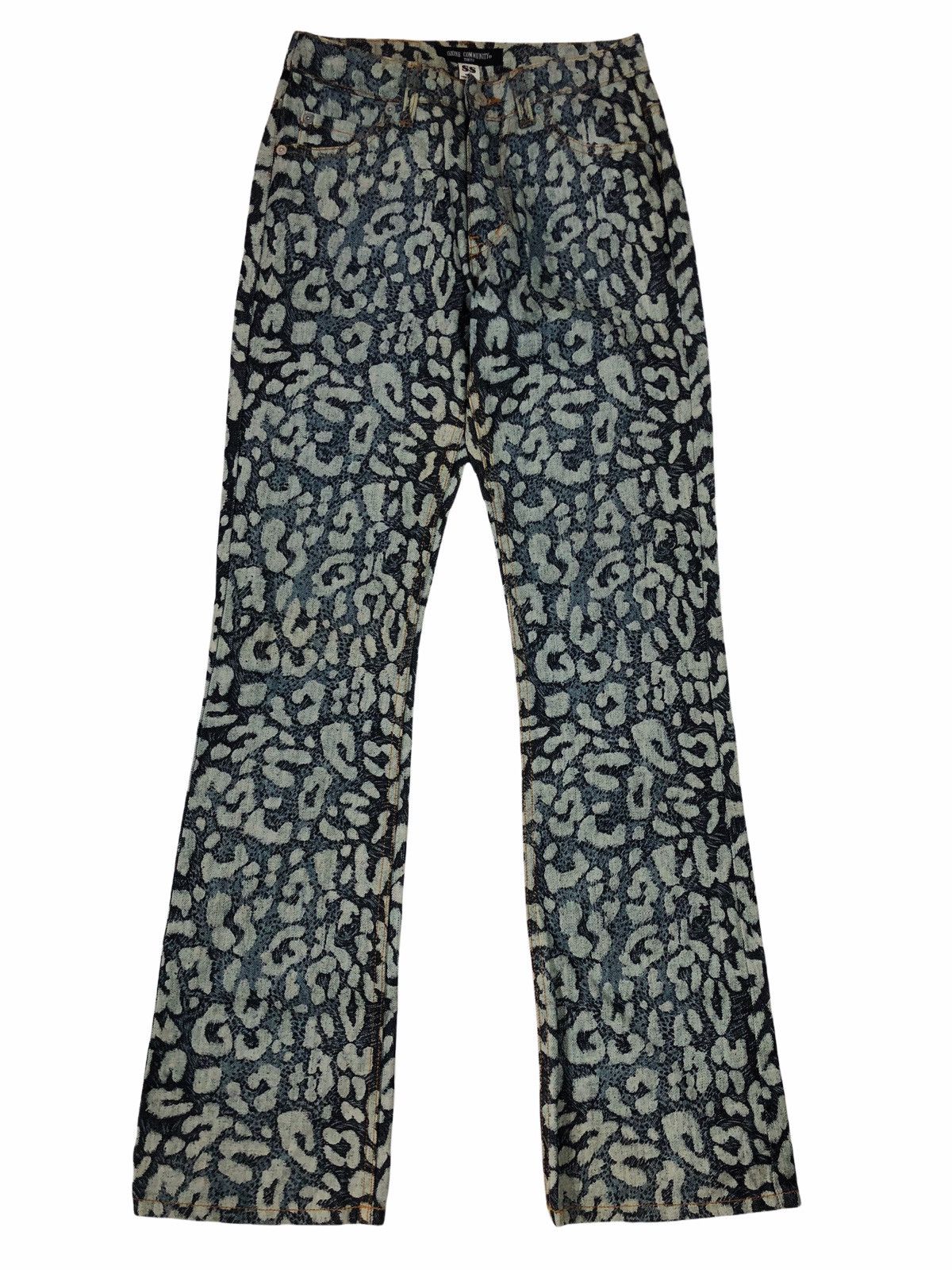 Hysteric Glamour 1990s Ozone Community - Fullprinted Leopard Denim Pants Size US 28 / EU 44 - 1 Thumbnail