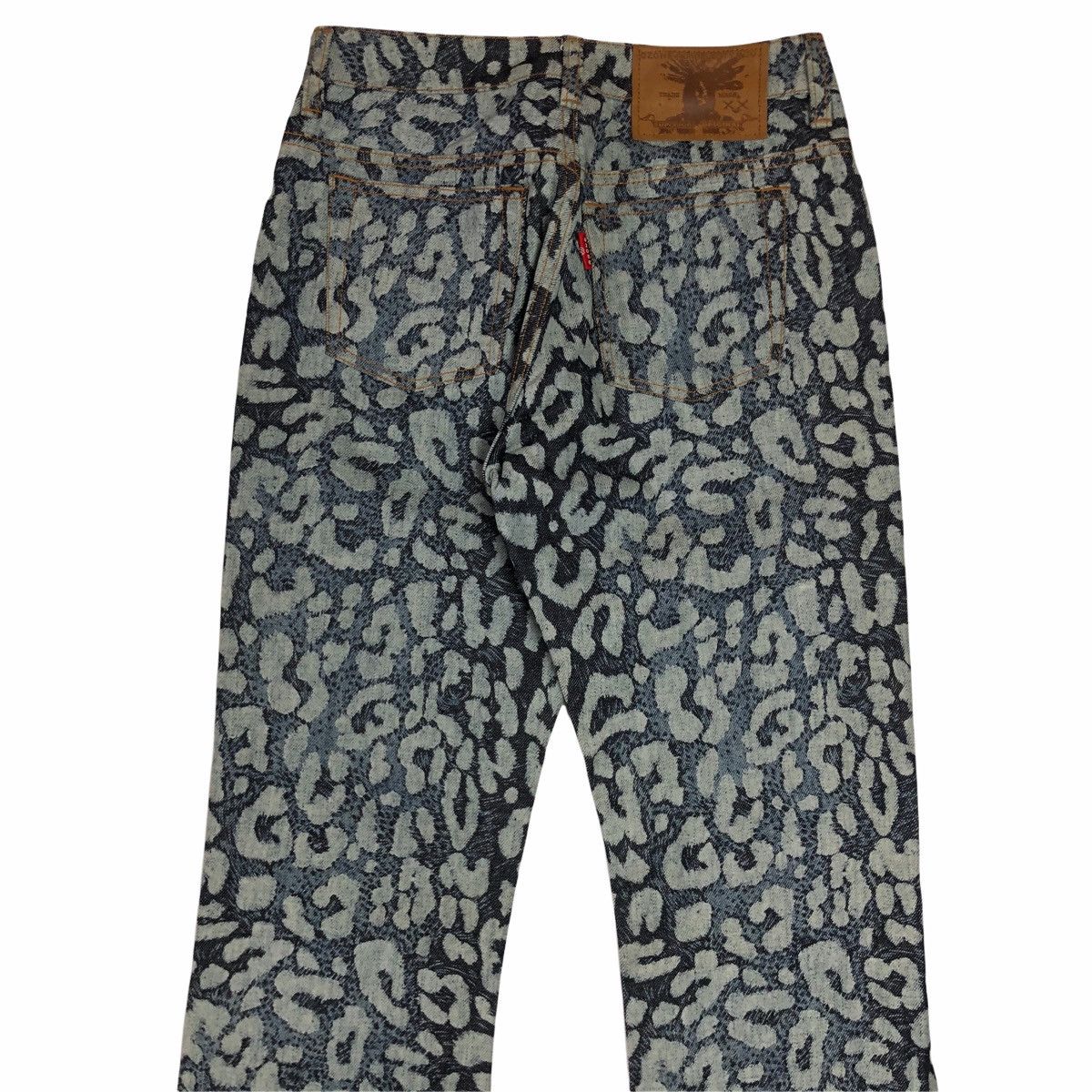 Hysteric Glamour 1990s Ozone Community - Fullprinted Leopard Denim Pants Size US 28 / EU 44 - 5 Thumbnail