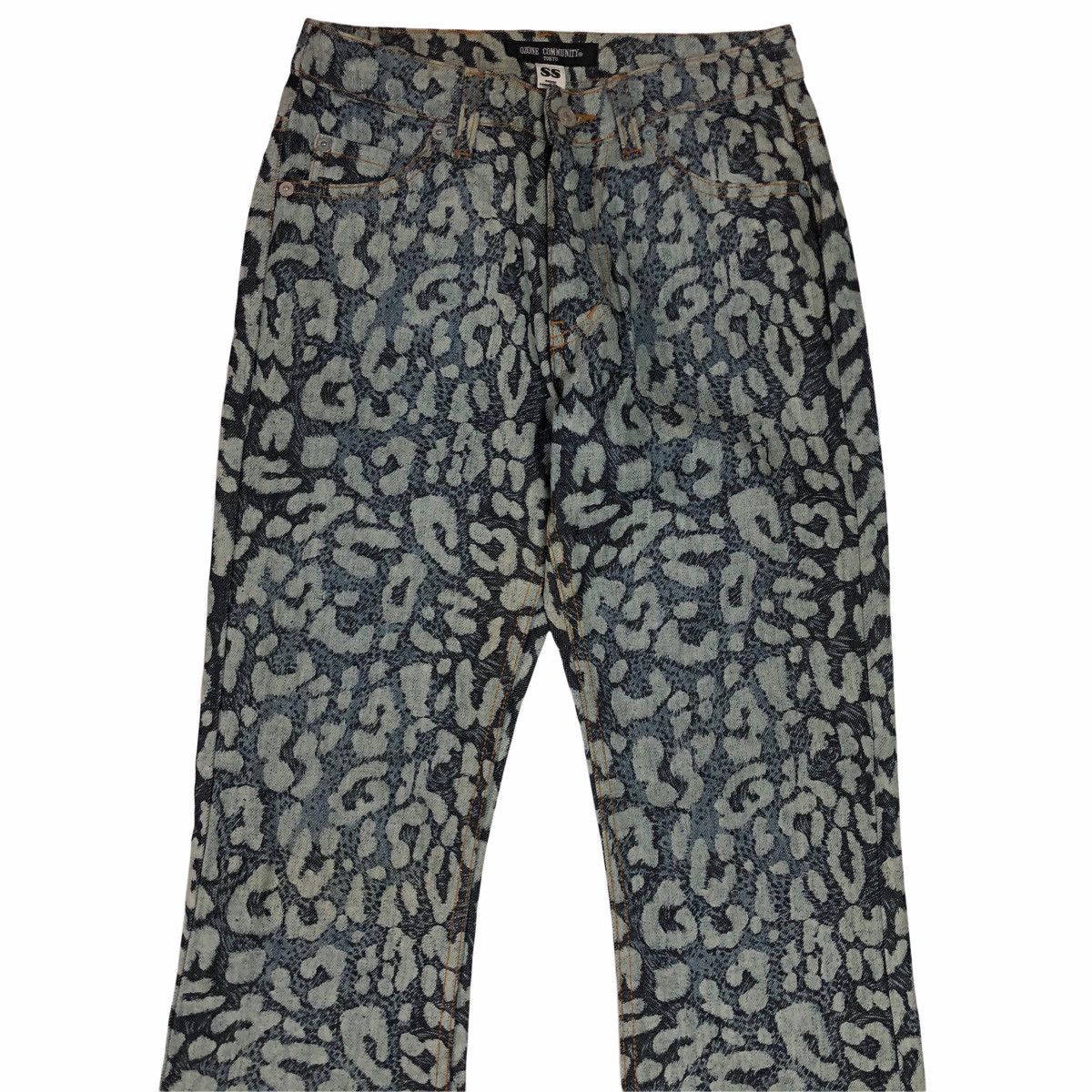 Hysteric Glamour 1990s Ozone Community - Fullprinted Leopard Denim Pants Size US 28 / EU 44 - 3 Thumbnail