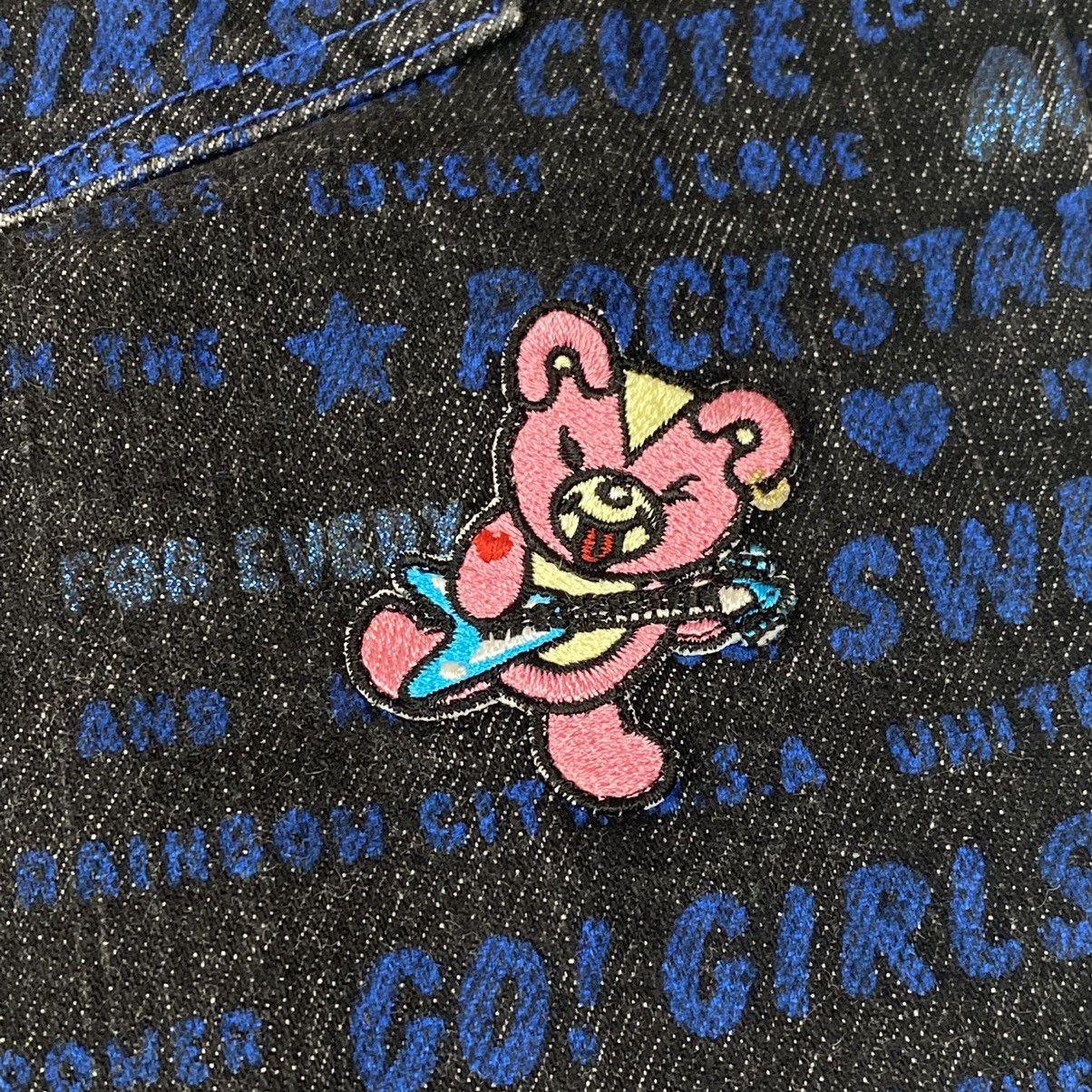 Hysteric Glamour × Japanese Brand 1990s Angel Blue - Flower Generation Pop Word Denim Pants Size US 28 / EU 44 - 7 Thumbnail