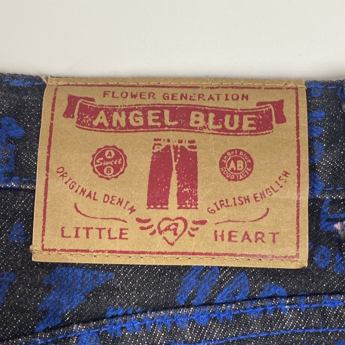 Hysteric Glamour × Japanese Brand 1990s Angel Blue - Flower Generation Pop Word Denim Pants Size US 28 / EU 44 - 9 Thumbnail