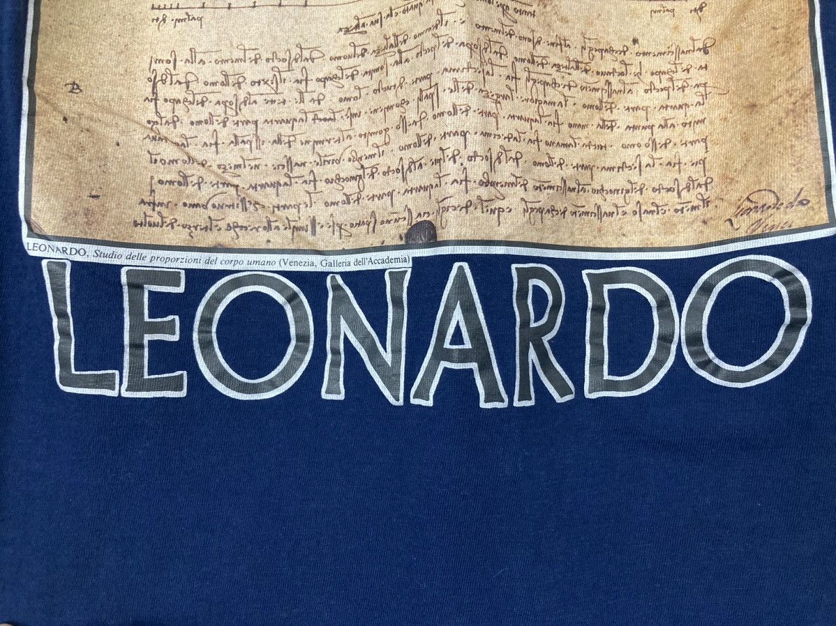 Vintage LEONARDO DA VINCI VITRUVIAN MAN SHIRT VINTAGE 90S ART EUROPE Size US XL / EU 56 / 4 - 5 Thumbnail