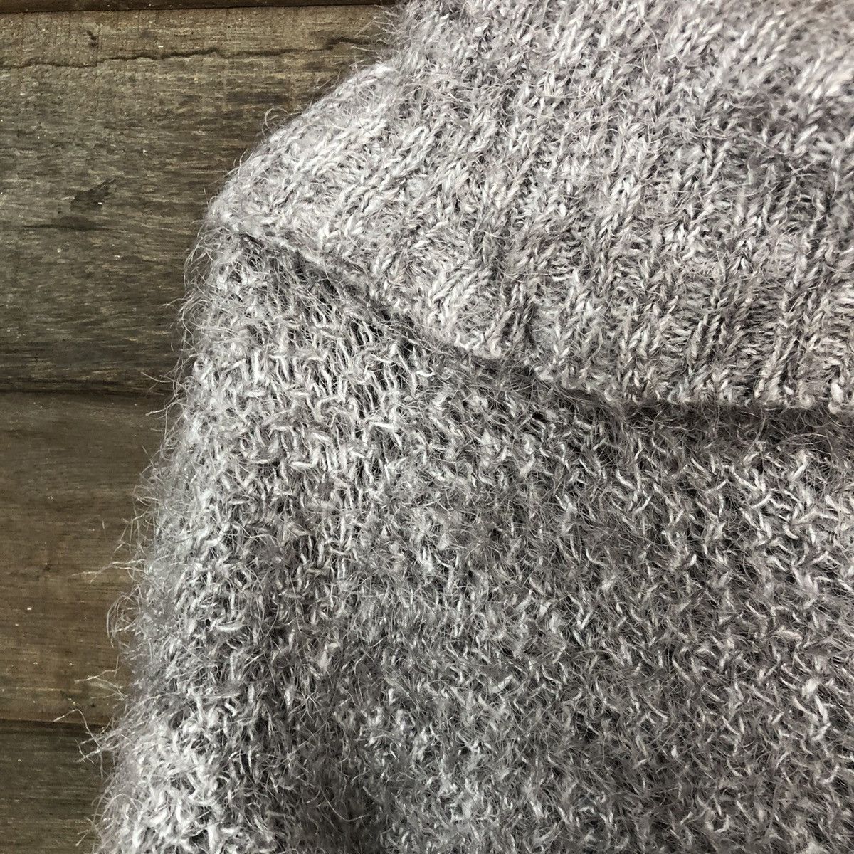 Aran Isles Knitwear × GU GU Mohair Blend Turtle Neck Sweater #807 Size US M / EU 48-50 / 2 - 5 Thumbnail
