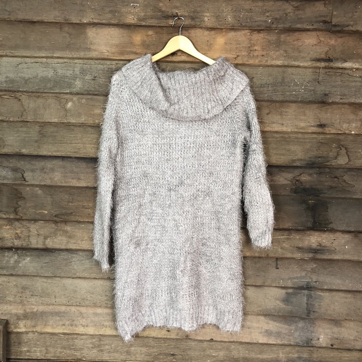 Aran Isles Knitwear × GU GU Mohair Blend Turtle Neck Sweater #807 Size US M / EU 48-50 / 2 - 8 Thumbnail
