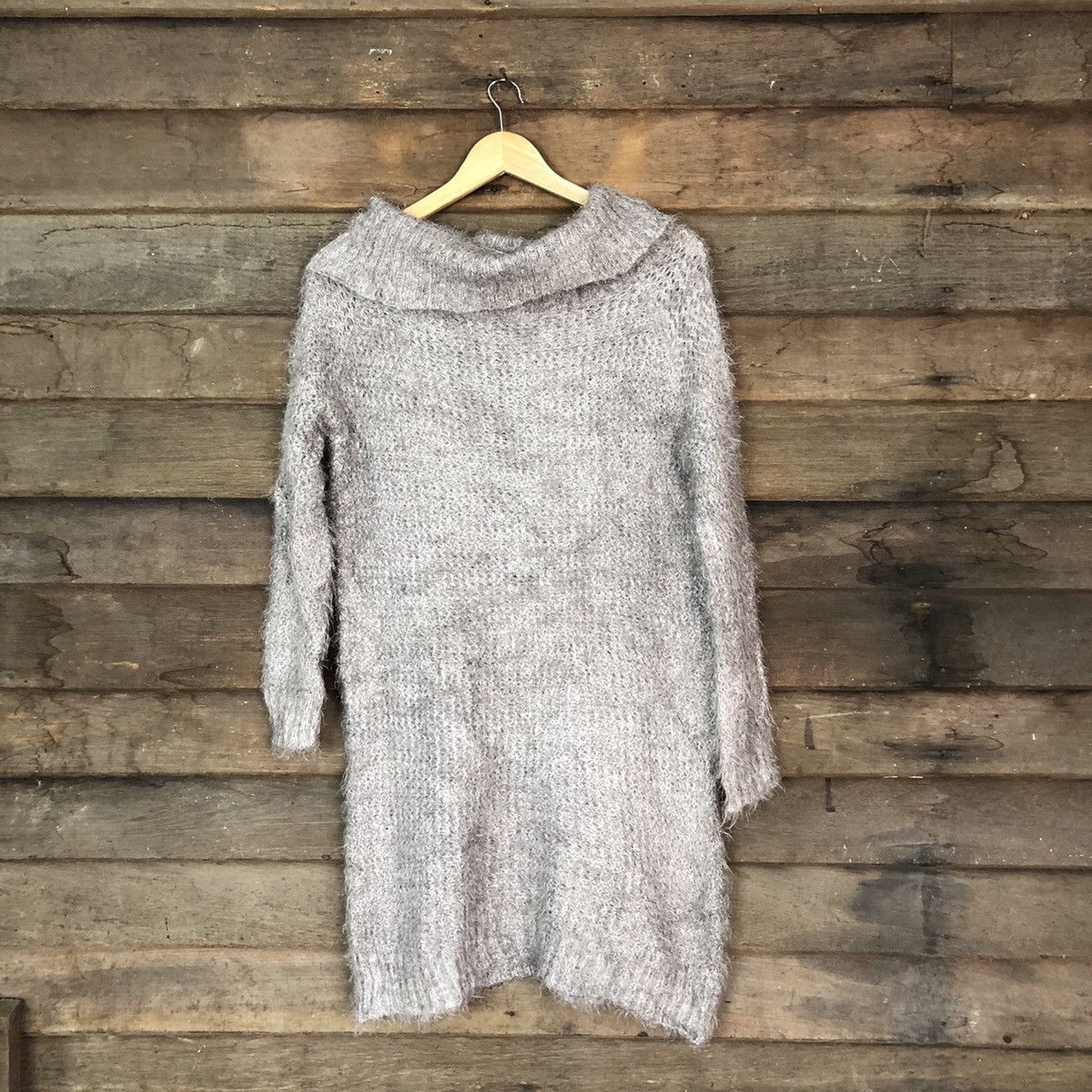 Aran Isles Knitwear × GU GU Mohair Blend Turtle Neck Sweater #807 Size US M / EU 48-50 / 2 - 1 Thumbnail