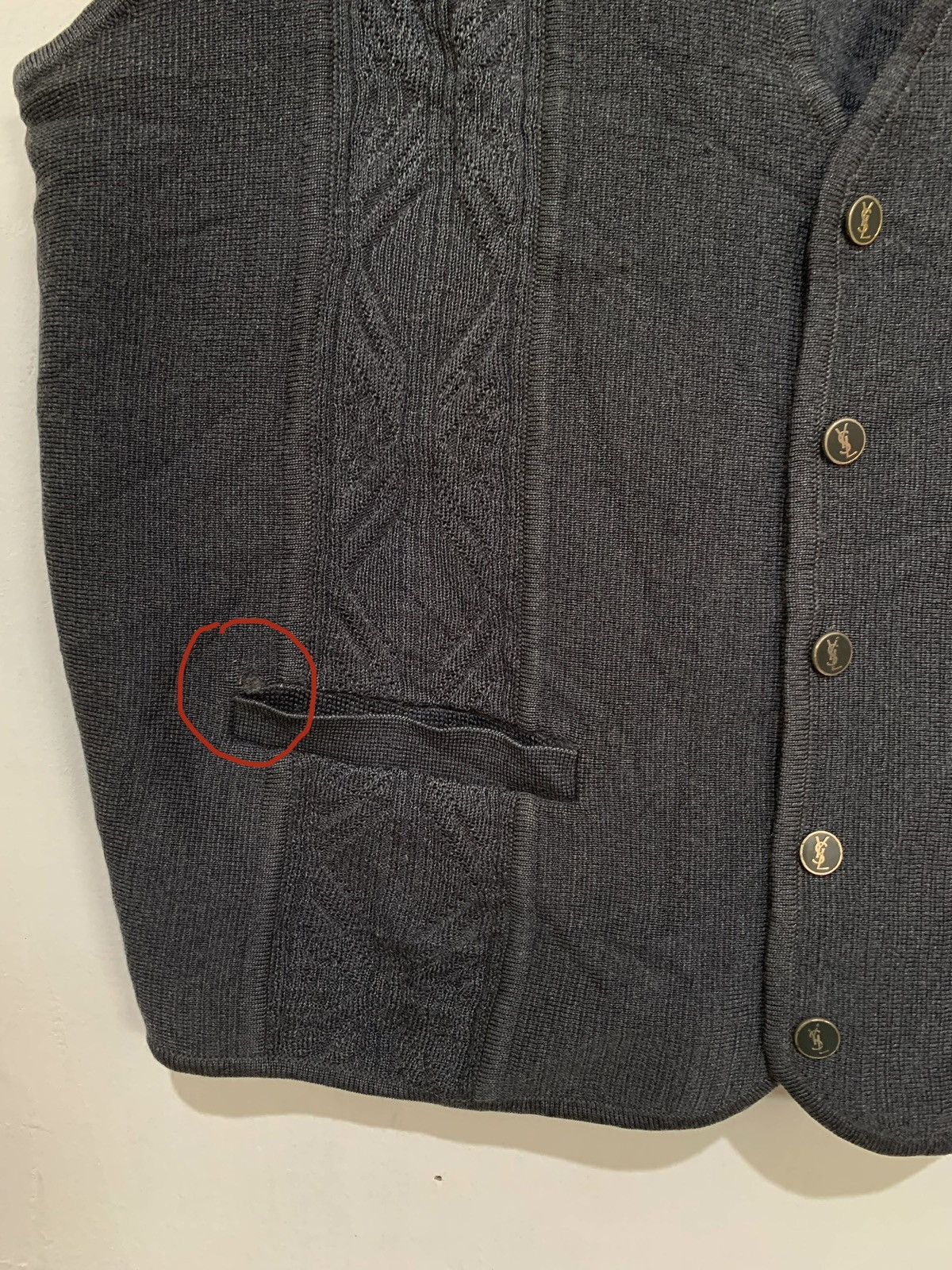 Vintage ysl yves Saint Laurent knit vest