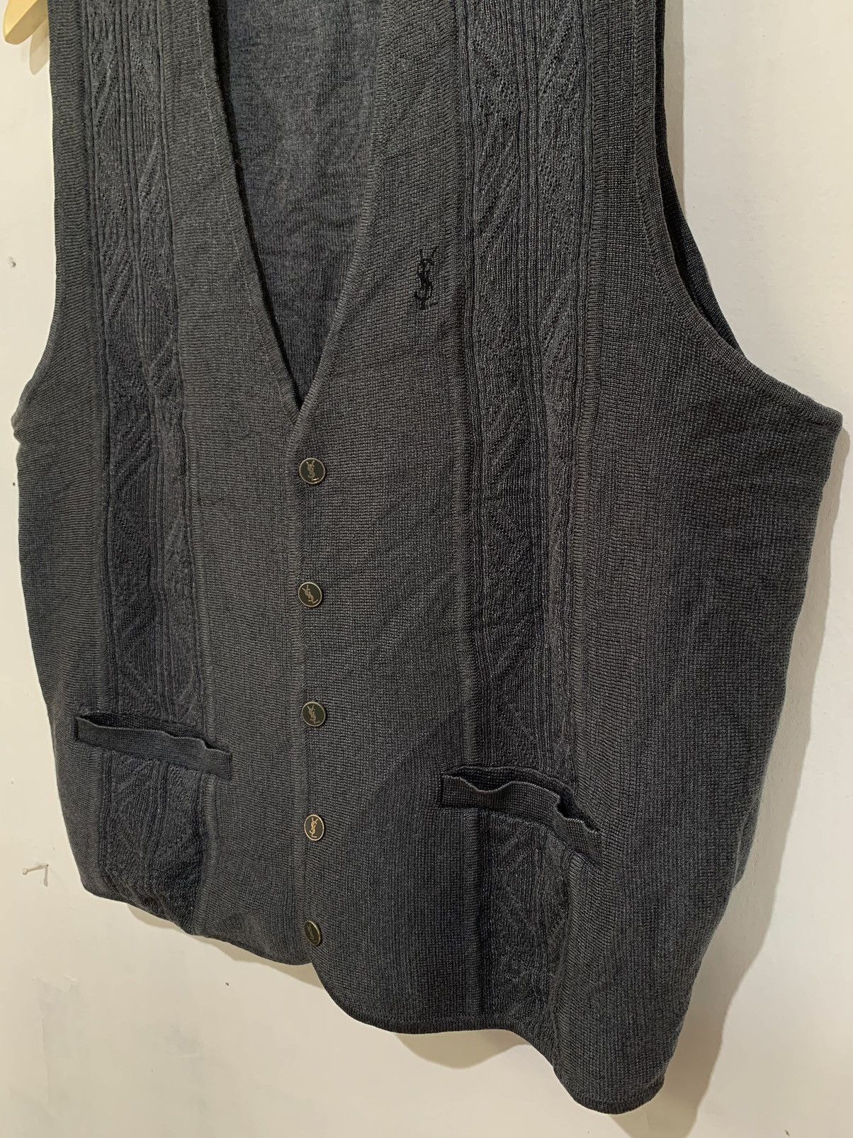 Vintage ysl yves Saint Laurent knit vest