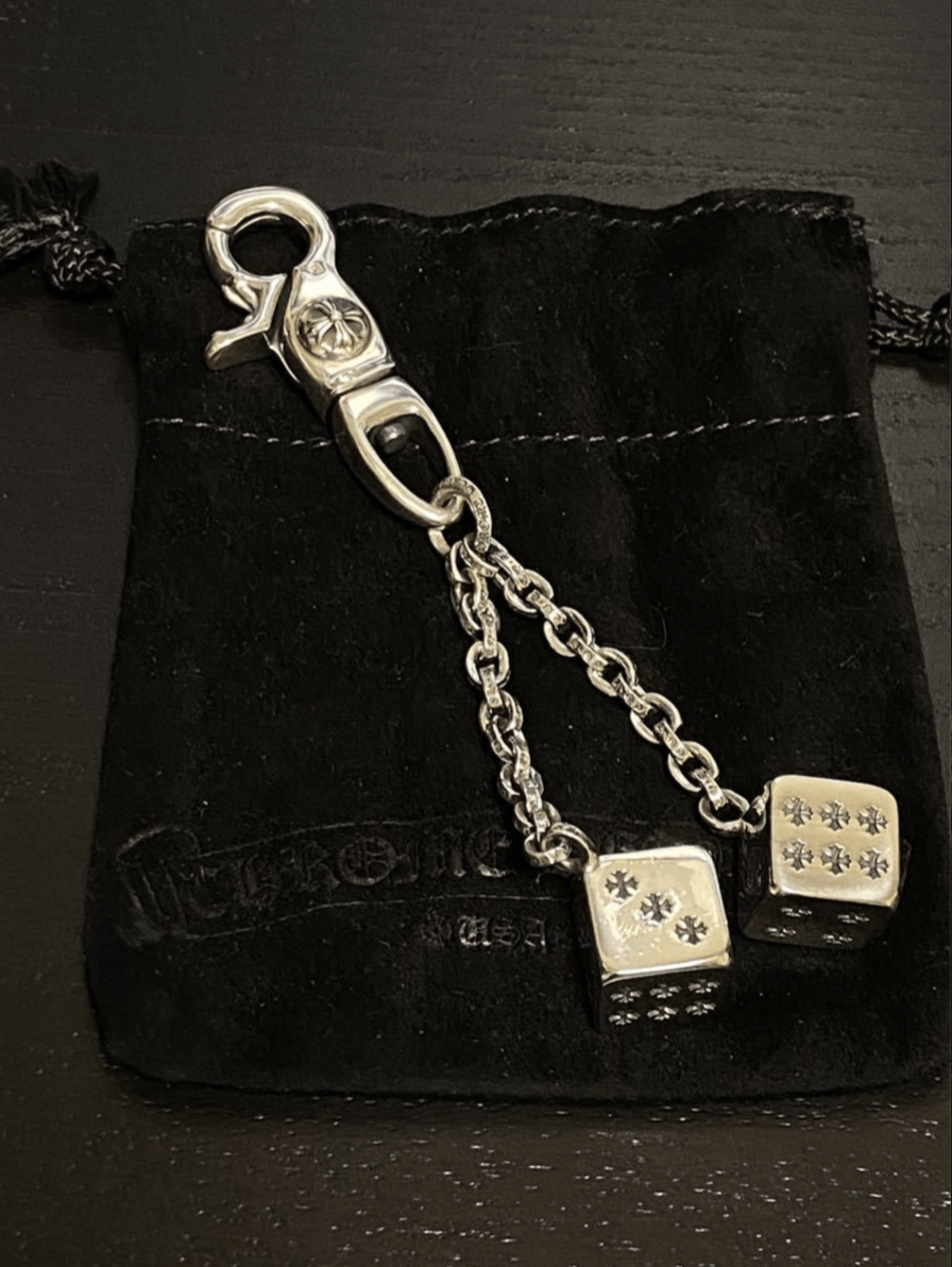 CHROME HEARTS DICE KEYCHAIN