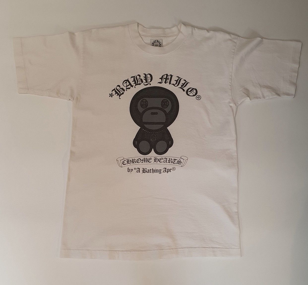 image of Bape Baby Milo Tee in White, Men's (Size Medium)