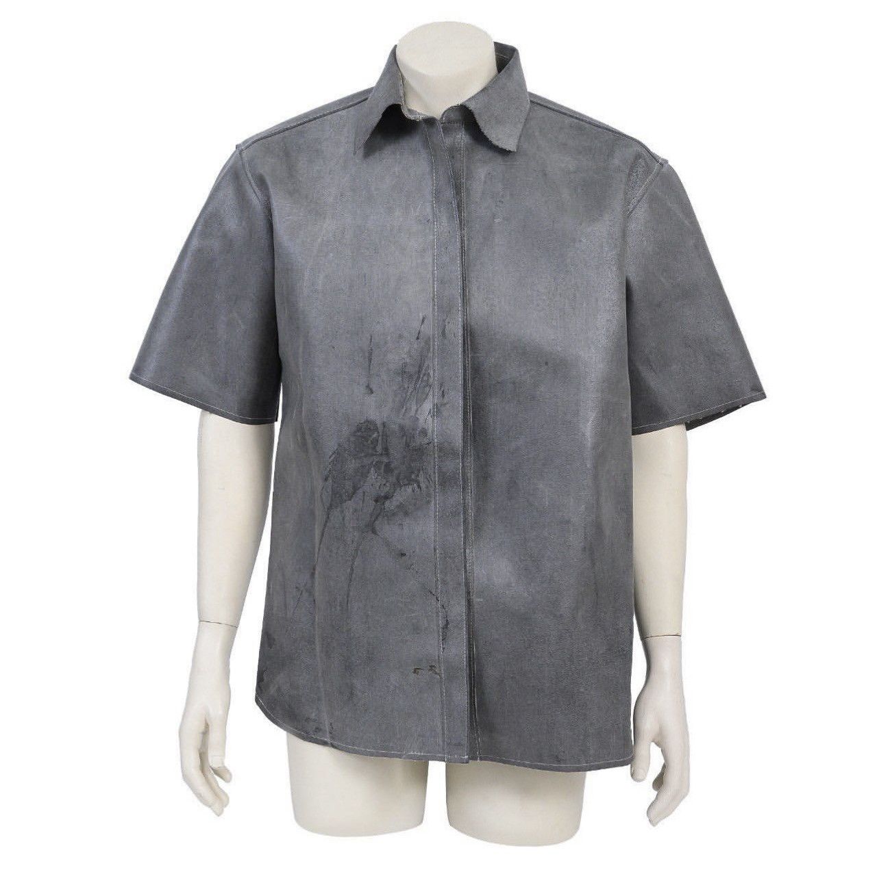 image of 1 Of 1 x Avant Garde Designer Shirt Made Of Industrial Rubber One Of Kind Sample, Men's (Size XL)