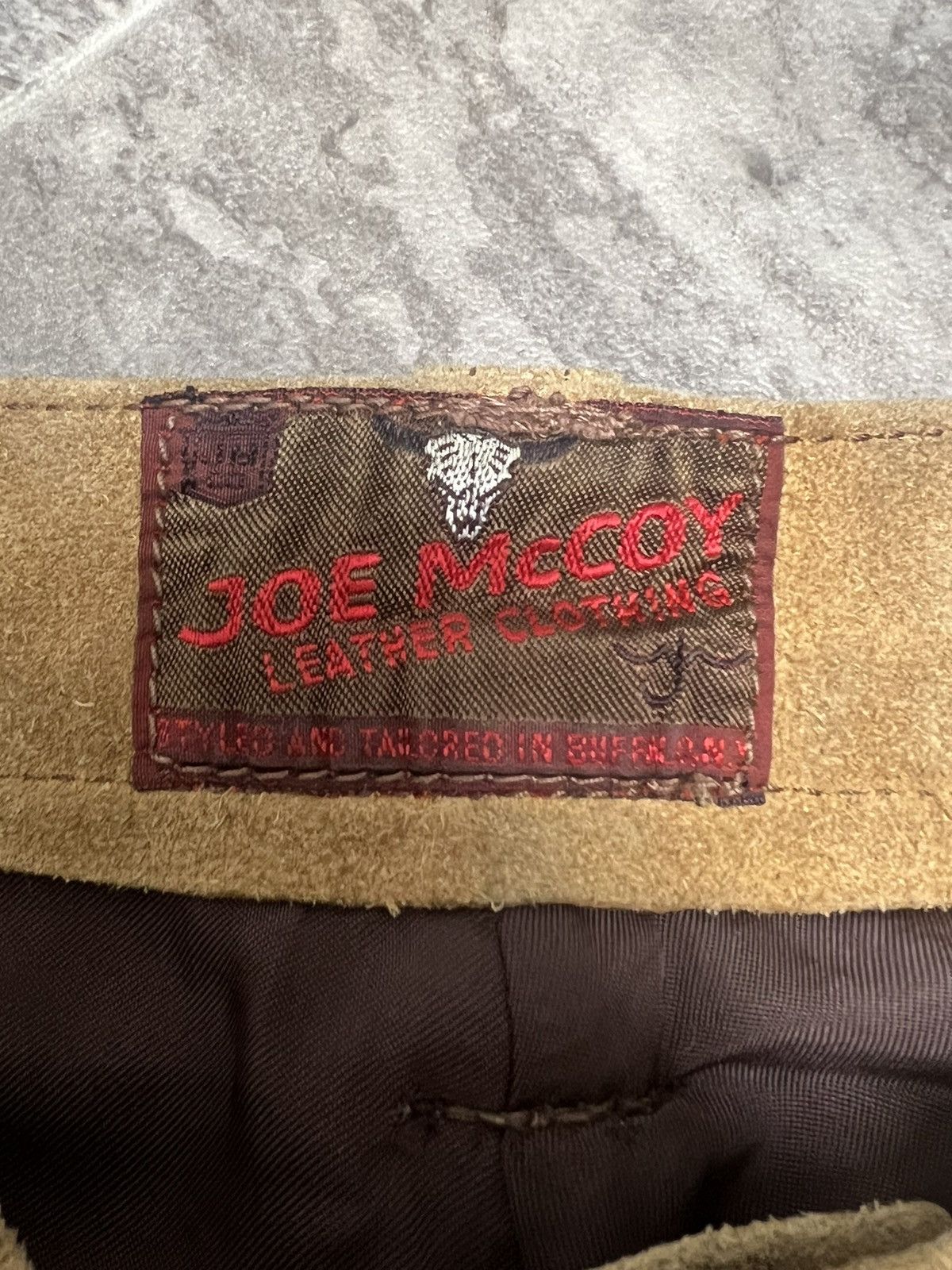 The Real McCoy's Joe McCoy Suede Trousers - 2000s Size US 28 / EU 44 - 5 Thumbnail
