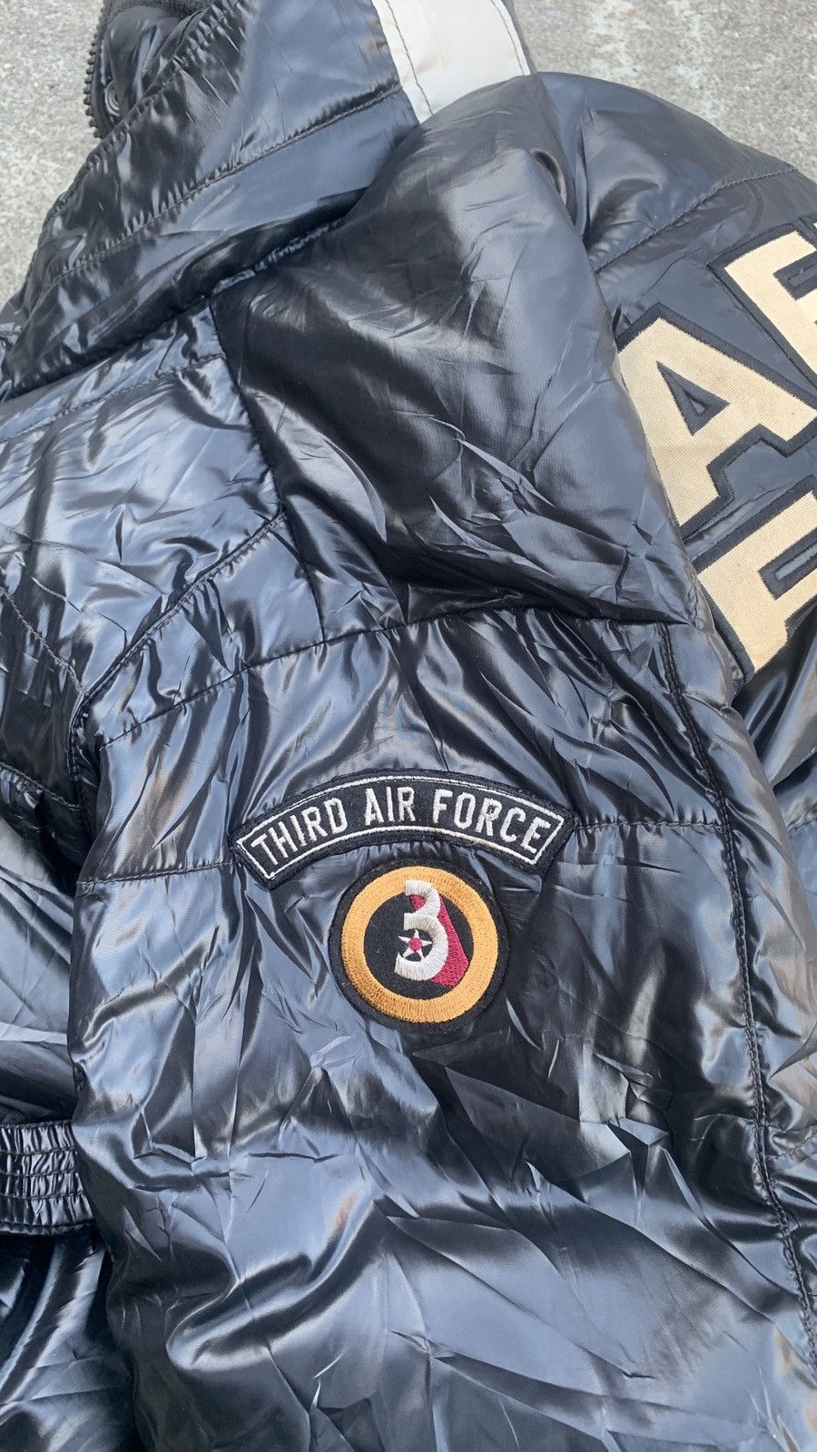 AVIREX　 U.S.A.A.F 3rd Air Force XL Vintage Avirex USAF Third Air Force puffer down jacket