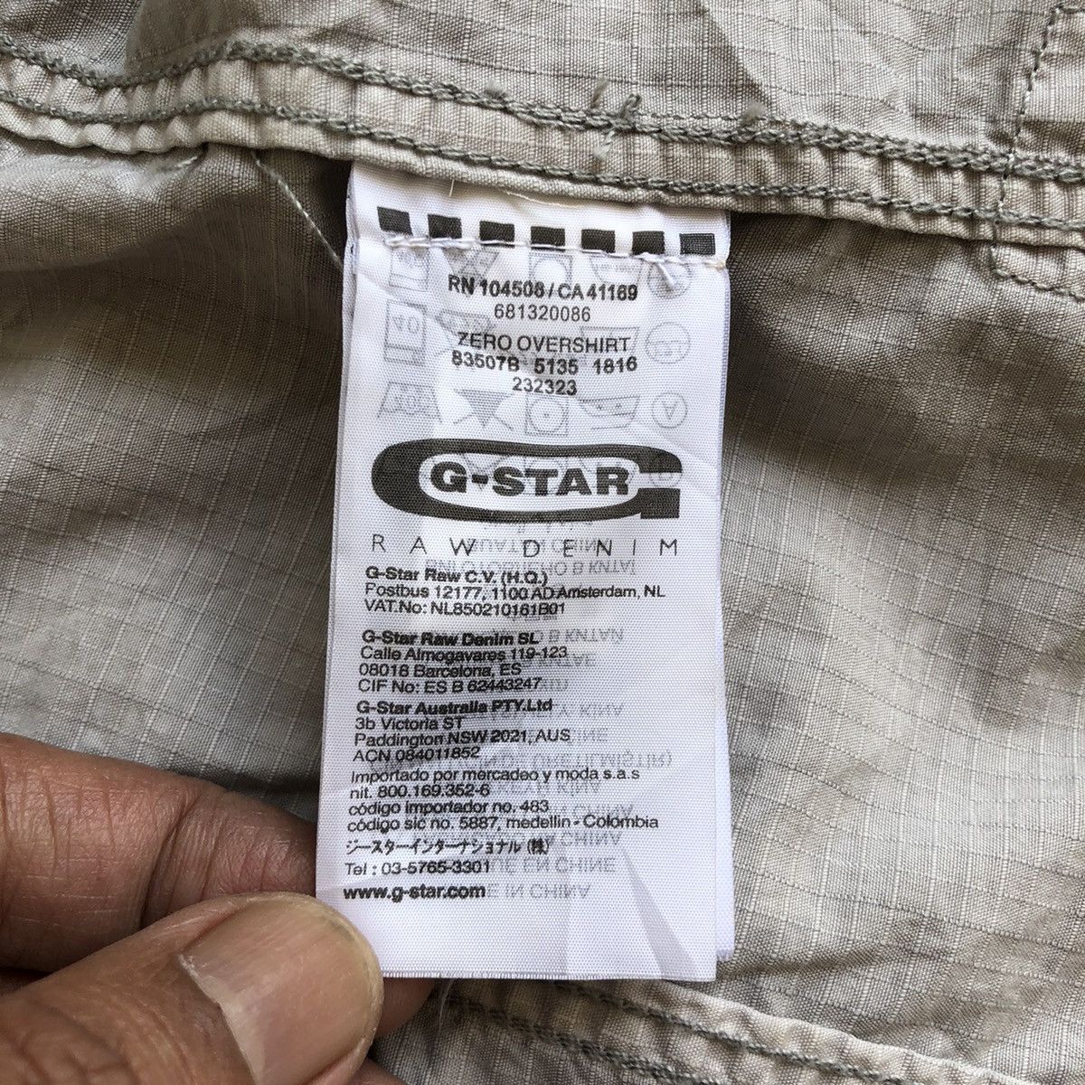 G-STAR RAW zip up light jacket