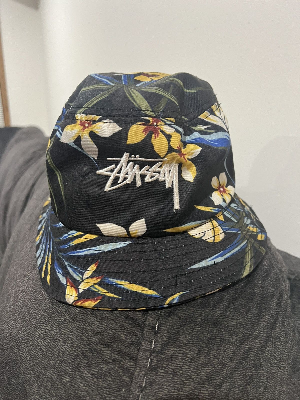 希少　ステューシーStussy floral pattern cap ジャガード Stussy Floral Hat | Grailed
