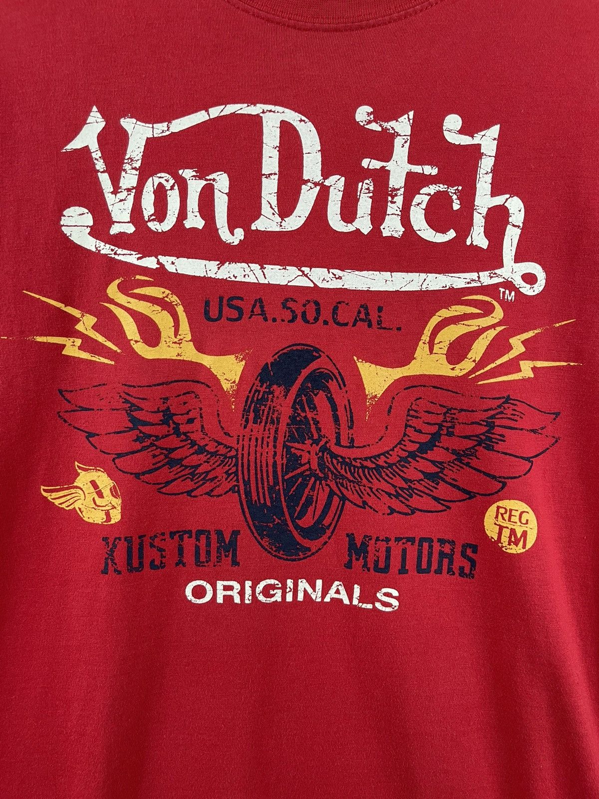 Von Dutch Von Dutch Big Logo Tee Red Size US L / EU 52-54 / 3 - 2 Thumbnail
