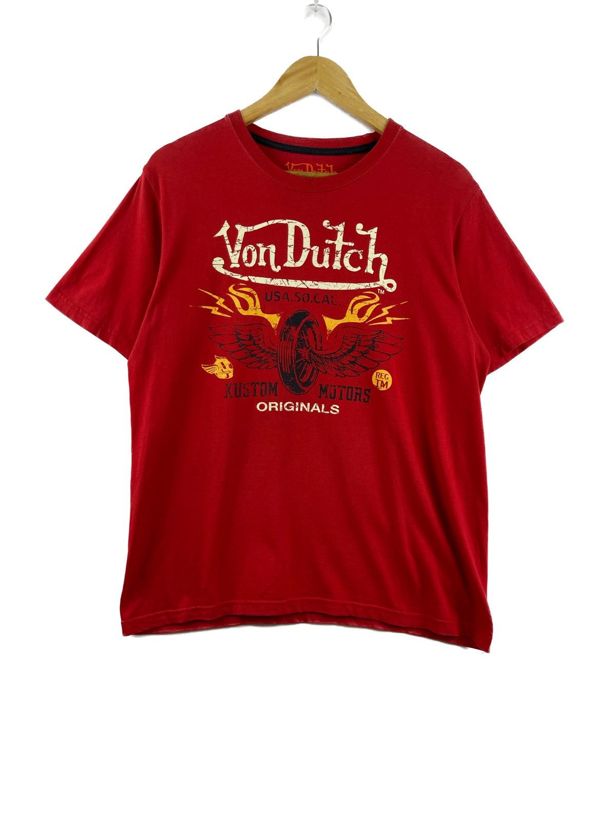 Von Dutch Von Dutch Big Logo Tee Red Size US L / EU 52-54 / 3 - 1 Thumbnail