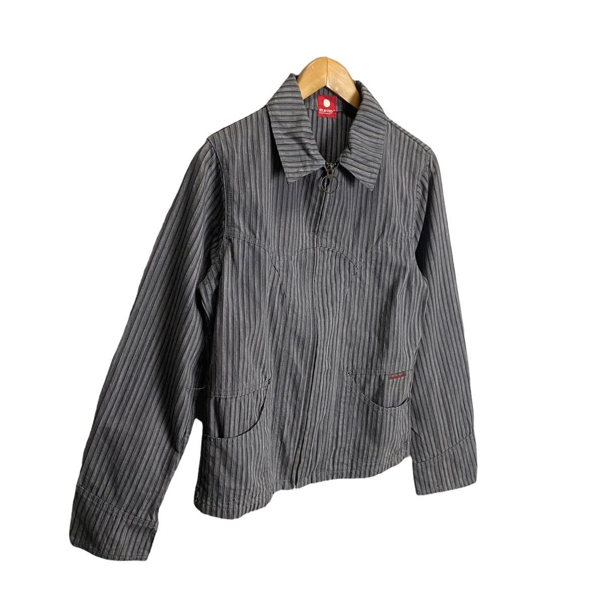 Japanese Brand × Vintage Blue Way Bowling Hickori zipper jacket Size US M / EU 48-50 / 2 - 4 Thumbnail