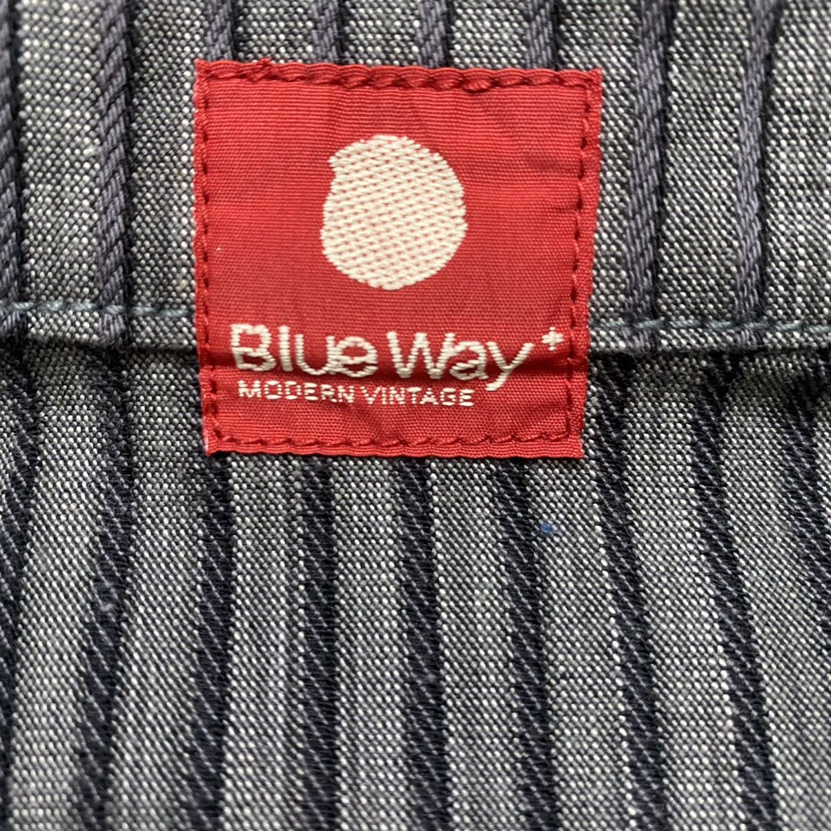 Japanese Brand × Vintage Blue Way Bowling Hickori zipper jacket Size US M / EU 48-50 / 2 - 8 Thumbnail
