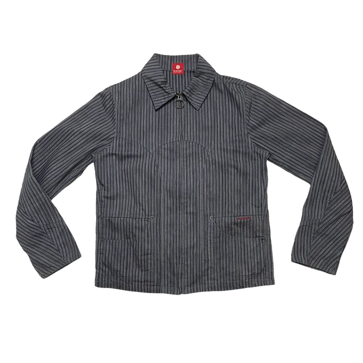 Japanese Brand × Vintage Blue Way Bowling Hickori zipper jacket Size US M / EU 48-50 / 2 - 5 Thumbnail