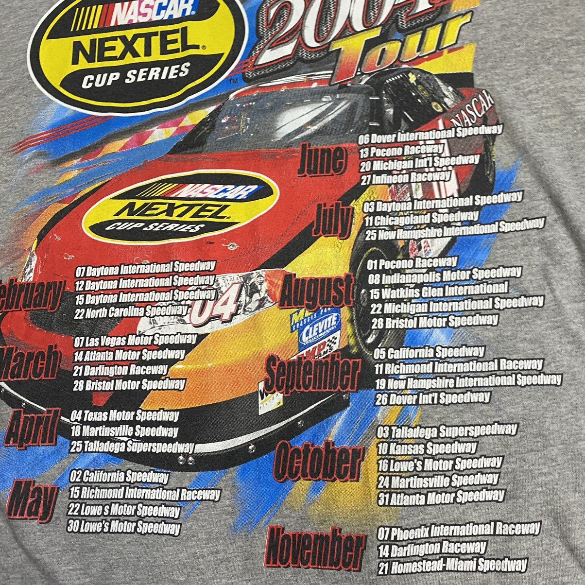 Sports Specialties Vintage Y2K Nascar Nextel cup series tour 2004 tee Size US L / EU 52-54 / 3 - 4 Thumbnail
