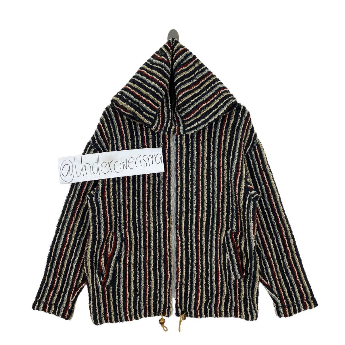 Japanese Brand BLUE WORK TOMORROWLAND Japanese Brand Hickory Hoodie Size US M / EU 48-50 / 2 - 1 Thumbnail