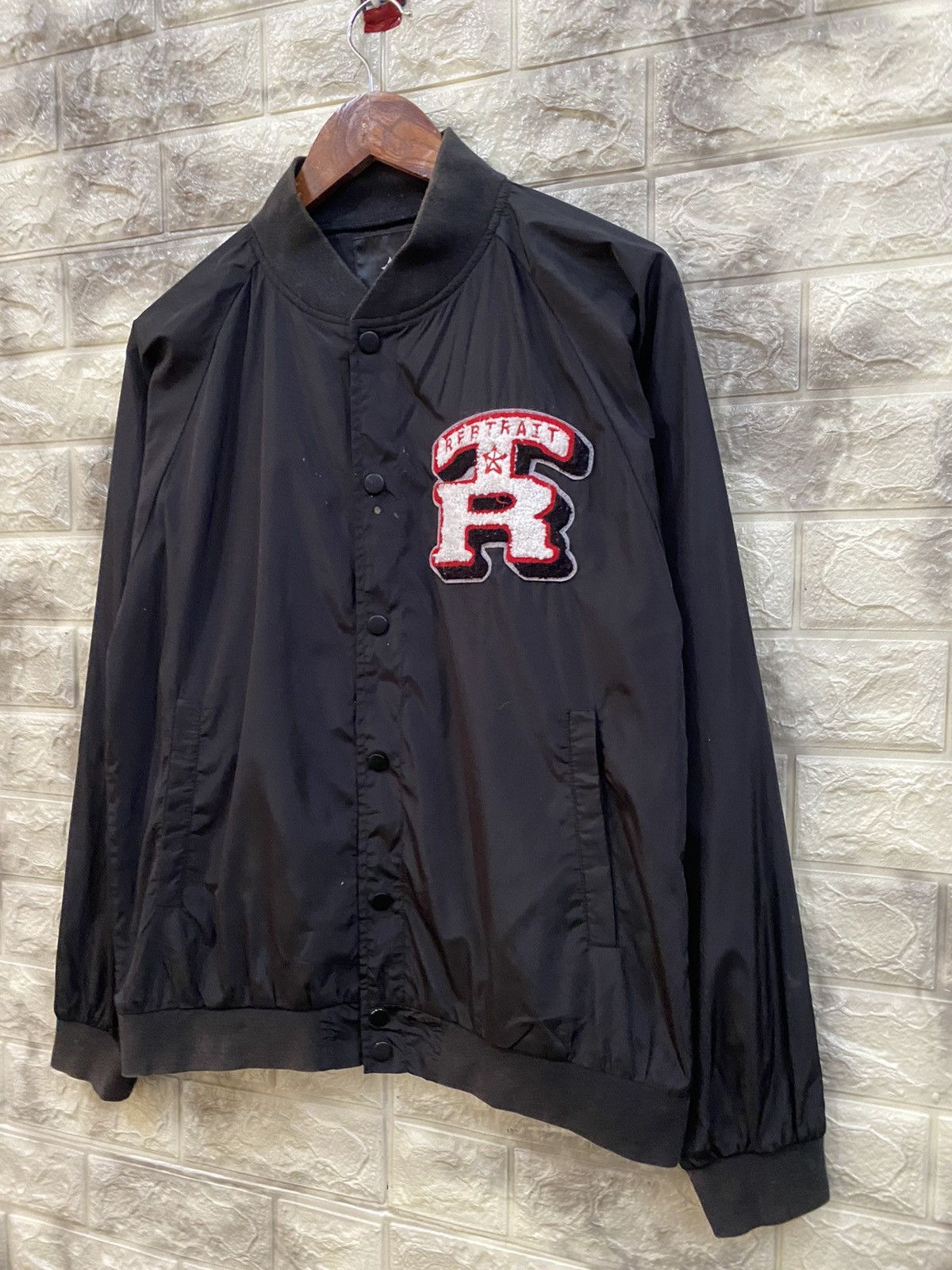 Japanese Brand Rebtrait black varsity jacket Size US L / EU 52-54 / 3 - 4 Thumbnail