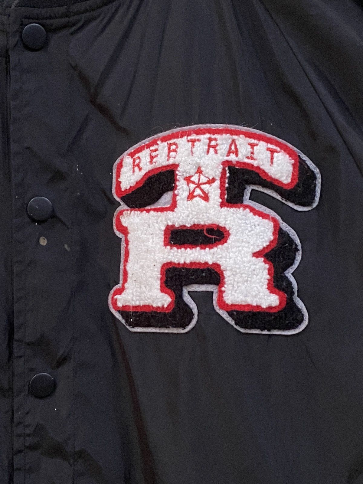 Japanese Brand Rebtrait black varsity jacket Size US L / EU 52-54 / 3 - 7 Thumbnail