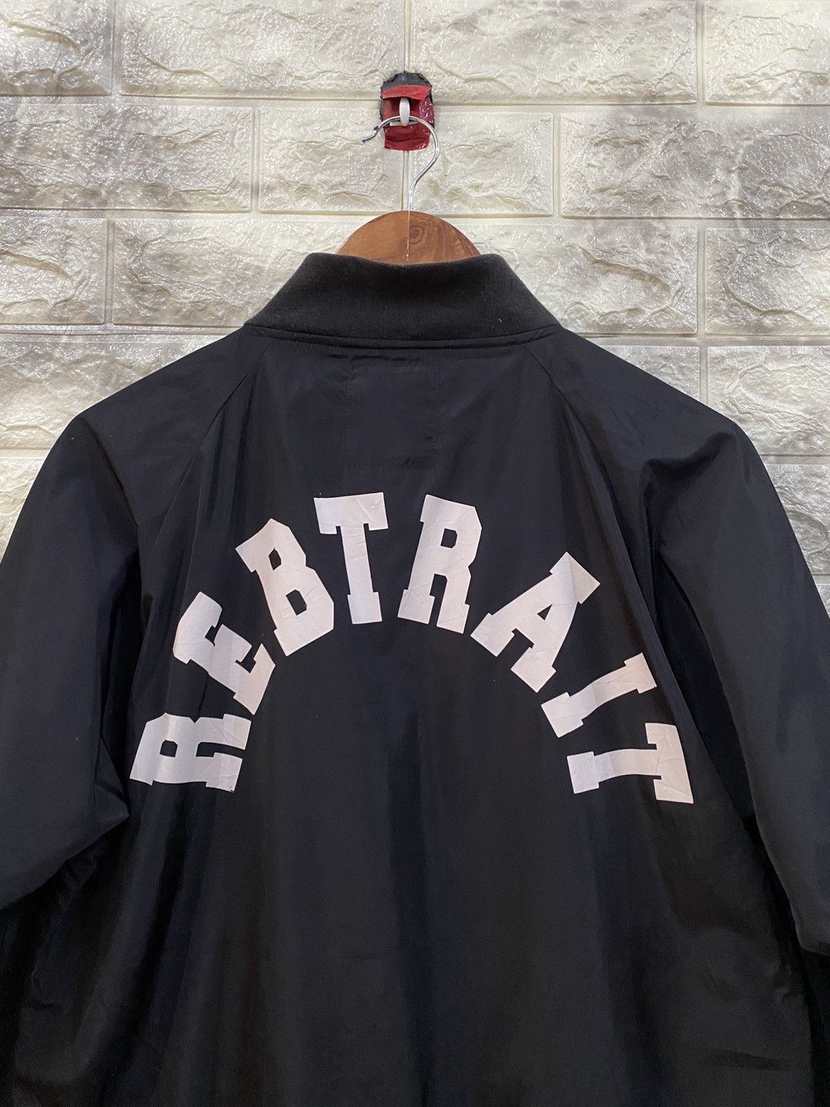 Japanese Brand Rebtrait black varsity jacket Size US L / EU 52-54 / 3 - 8 Thumbnail