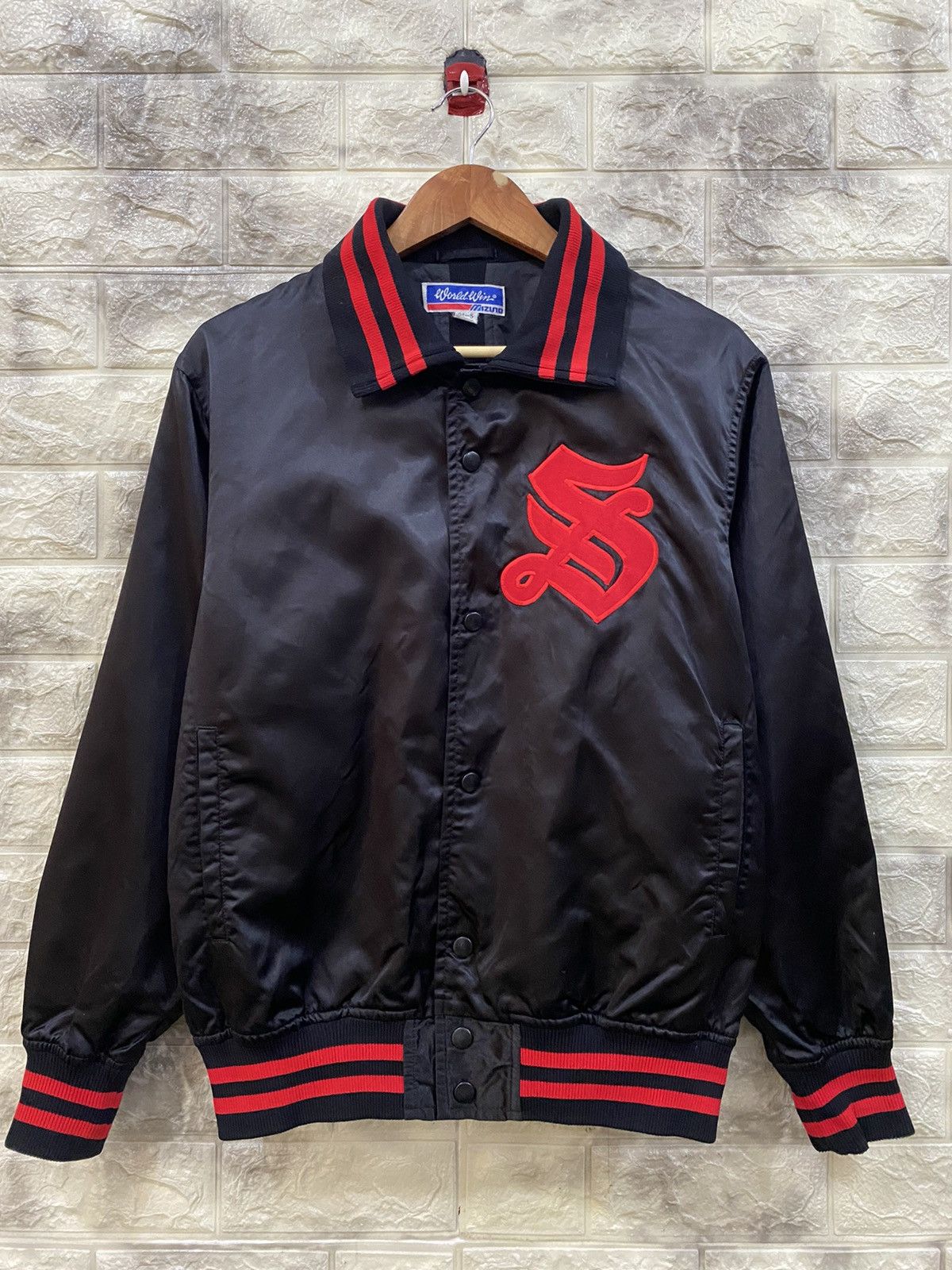 Mizuno × Vintage Vintage Mizuno World Win Varsity Jacket Size US M / EU 48-50 / 2 - 3 Thumbnail