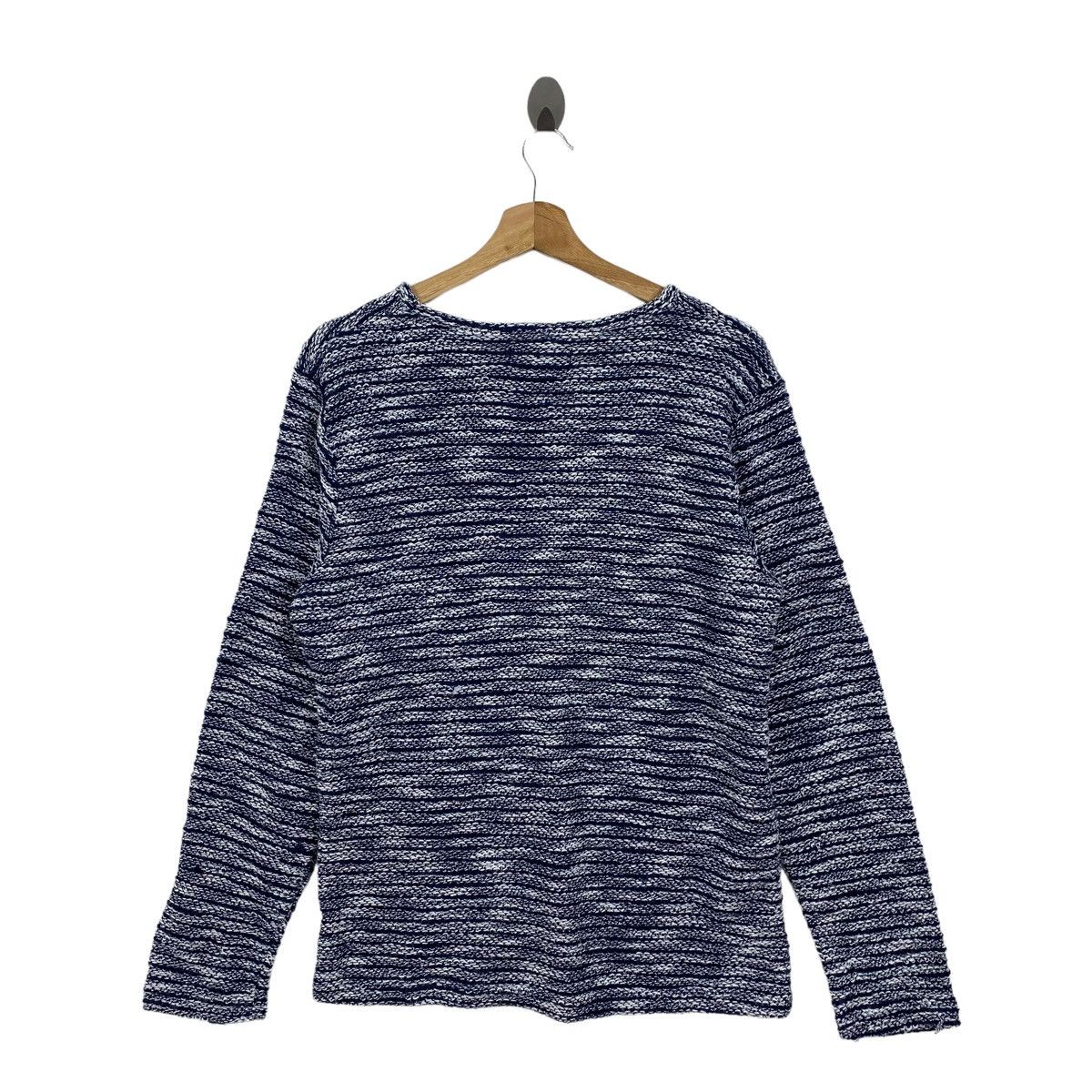 In The Attic IN THE ATTIC Homme Japan Brand V-neck Blue Long Sleeve Shirt Size US XL / EU 56 / 4 - 10 Thumbnail