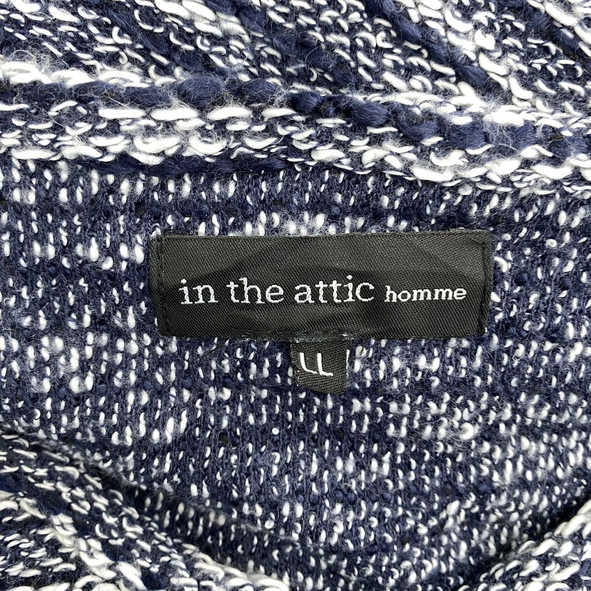 In The Attic IN THE ATTIC Homme Japan Brand V-neck Blue Long Sleeve Shirt Size US XL / EU 56 / 4 - 3 Thumbnail