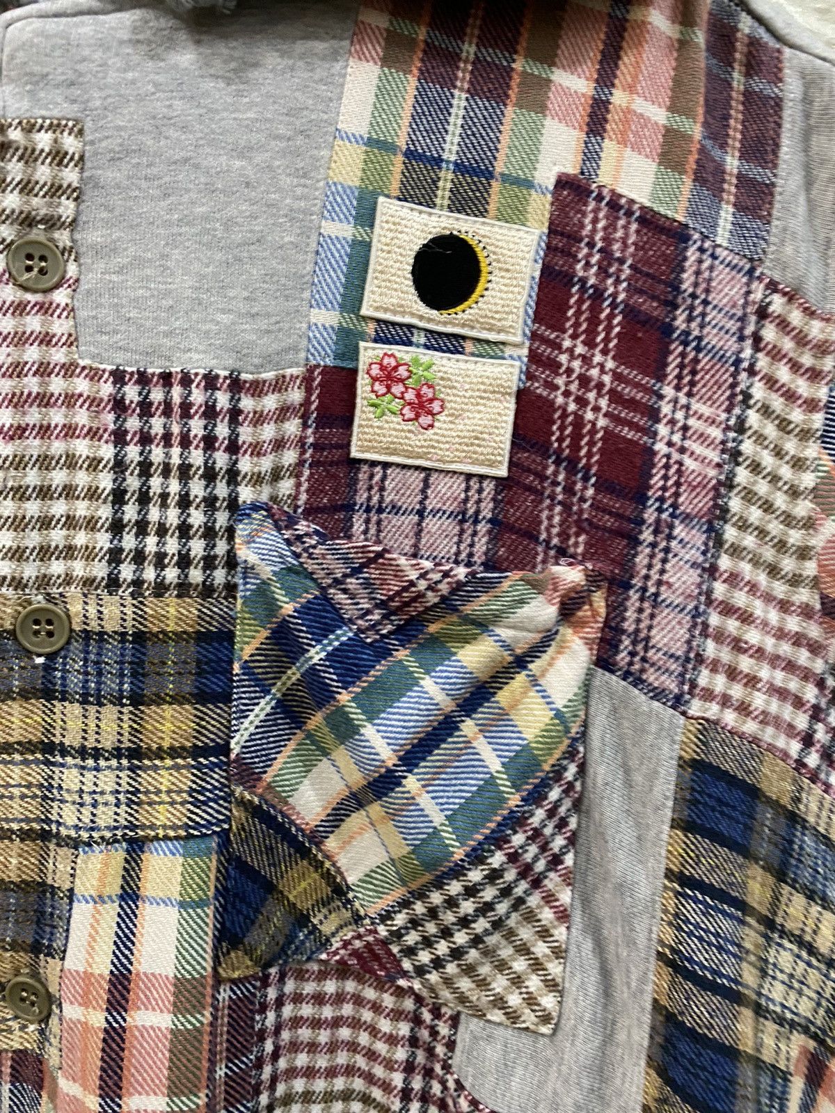 Japanese Brand LUMR Patchwork Sleeveless Hoodies Size US XL / EU 56 / 4 - 12 Thumbnail