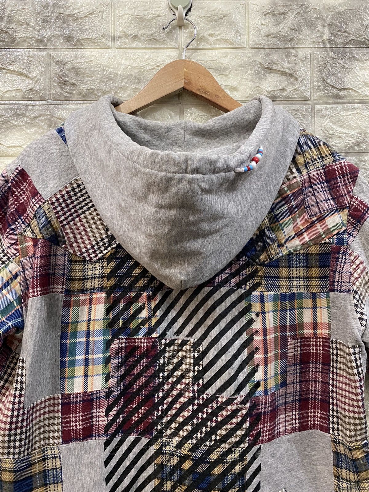 Japanese Brand LUMR Patchwork Sleeveless Hoodies Size US XL / EU 56 / 4 - 8 Thumbnail