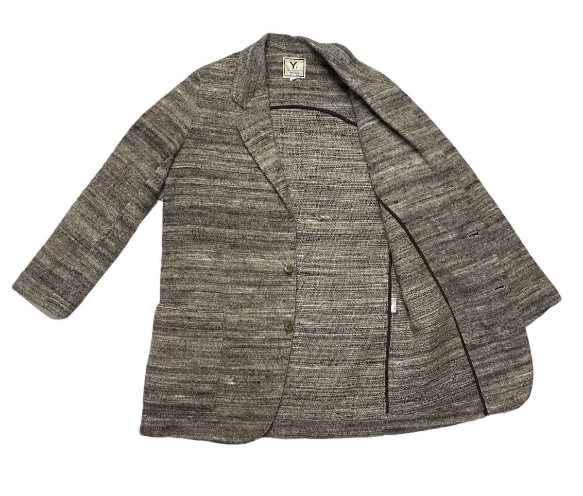 Vintage × Y's for Men Vintage 80s Y's Yohji Yamamoto wool button up jacket Size US S / EU 44-46 / 1 - 5 Thumbnail