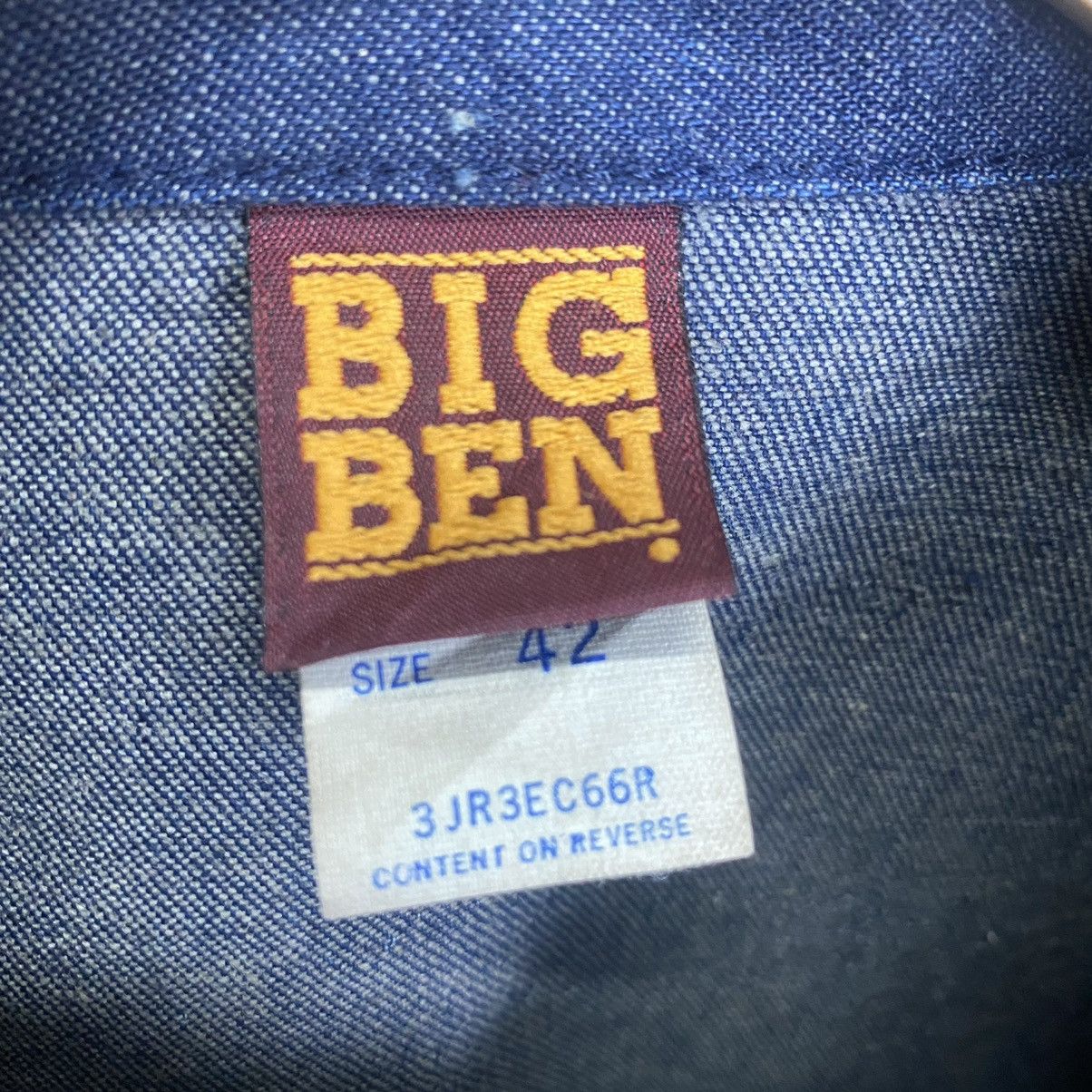 Vintage Vintage 80s Big Ben wrangler indigo chore jacket Size US M / EU 48-50 / 2 - 14 Thumbnail