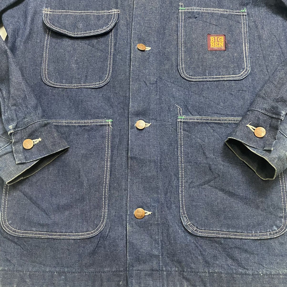 Vintage Vintage 80s Big Ben wrangler indigo chore jacket Size US M / EU 48-50 / 2 - 8 Thumbnail