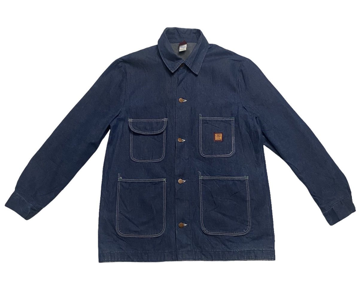 Vintage Vintage 80s Big Ben wrangler indigo chore jacket Size US M / EU 48-50 / 2 - 5 Thumbnail