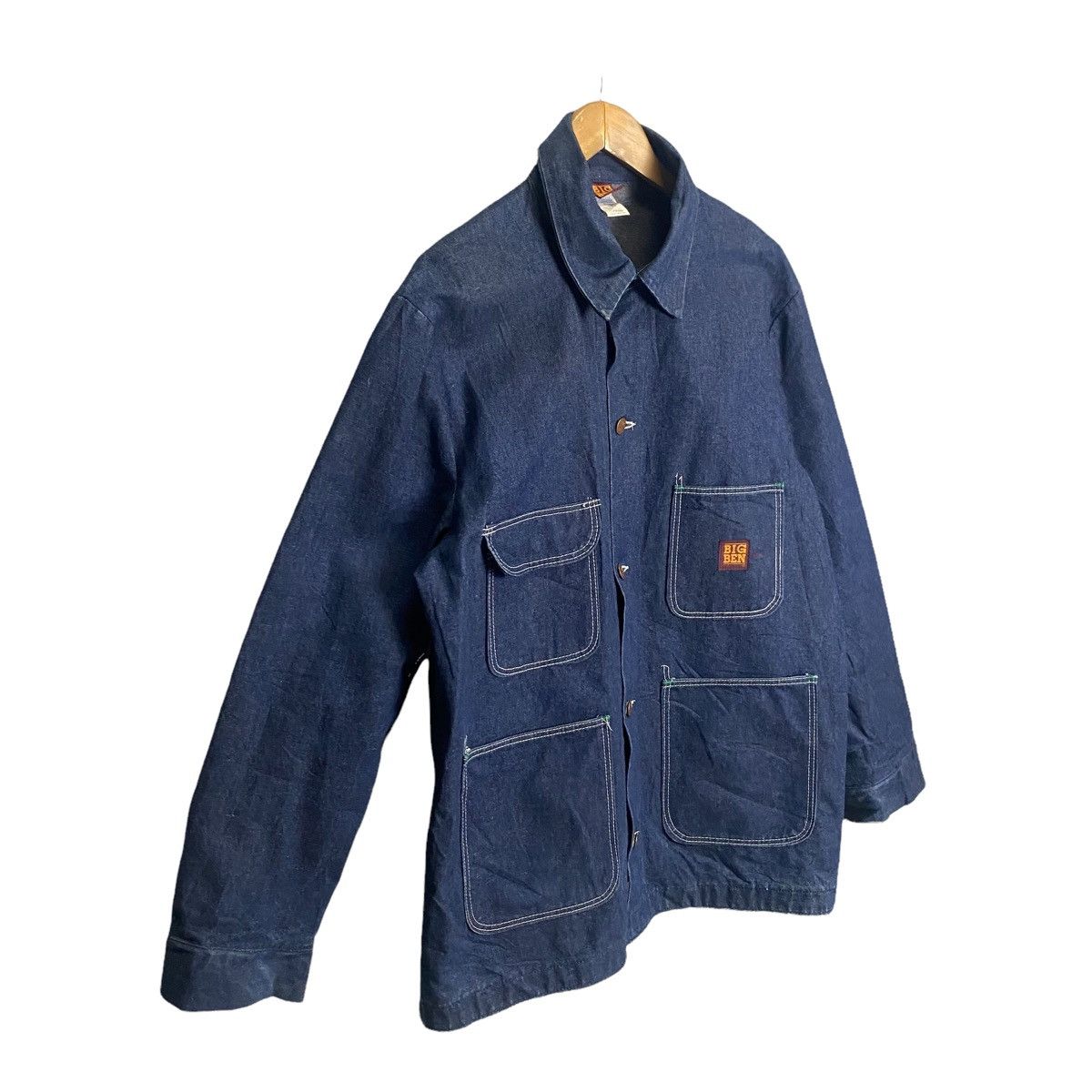 Vintage Vintage 80s Big Ben wrangler indigo chore jacket Size US M / EU 48-50 / 2 - 4 Thumbnail