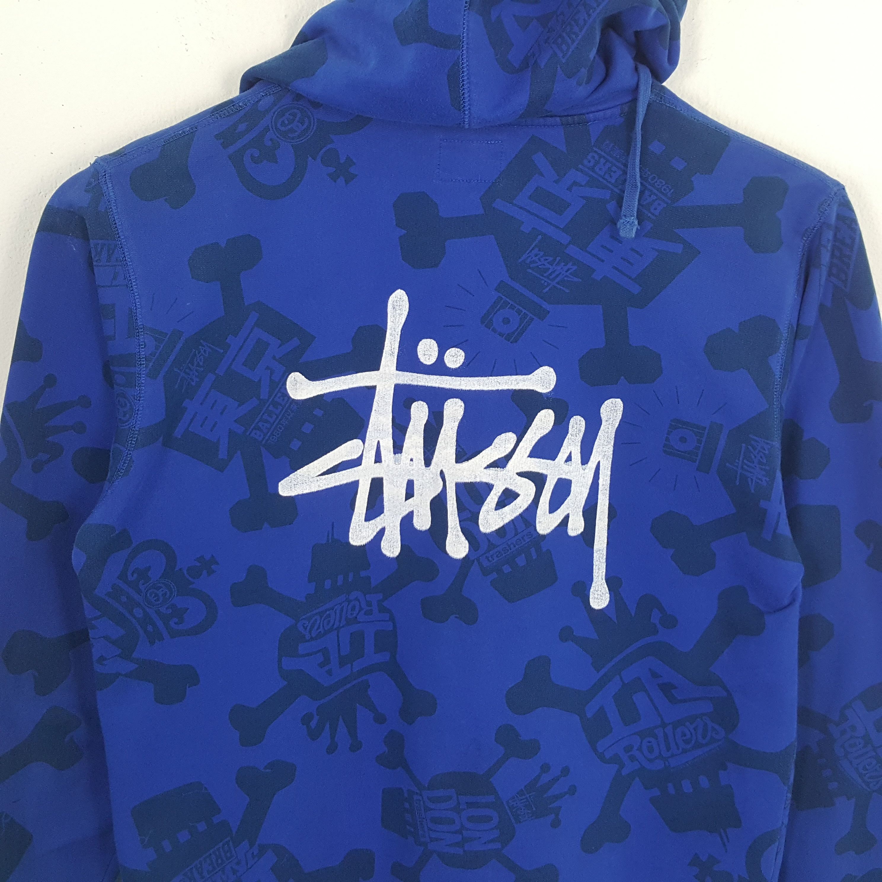 STUSSY Streetwear Custom Big Art Logo Style Zipper Hoodies