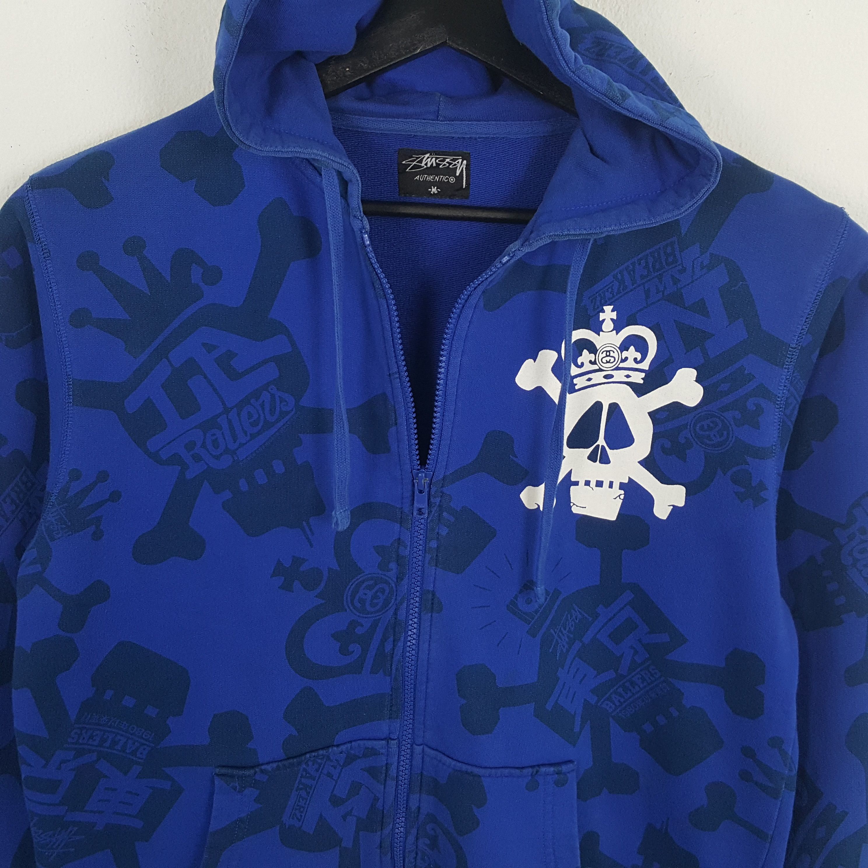 STUSSY Streetwear Custom Big Art Logo Style Zipper Hoodies