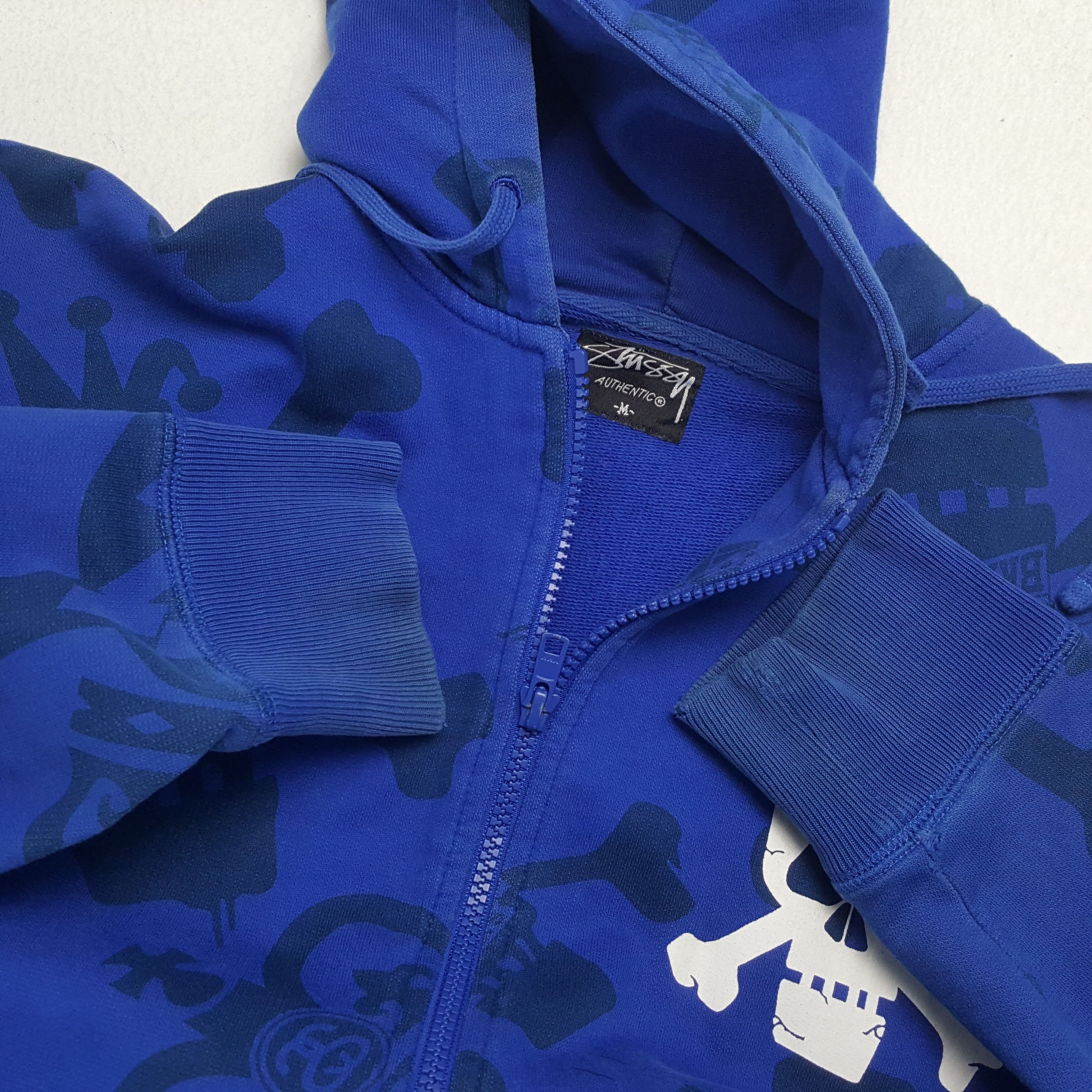 STUSSY Streetwear Custom Big Art Logo Style Zipper Hoodies