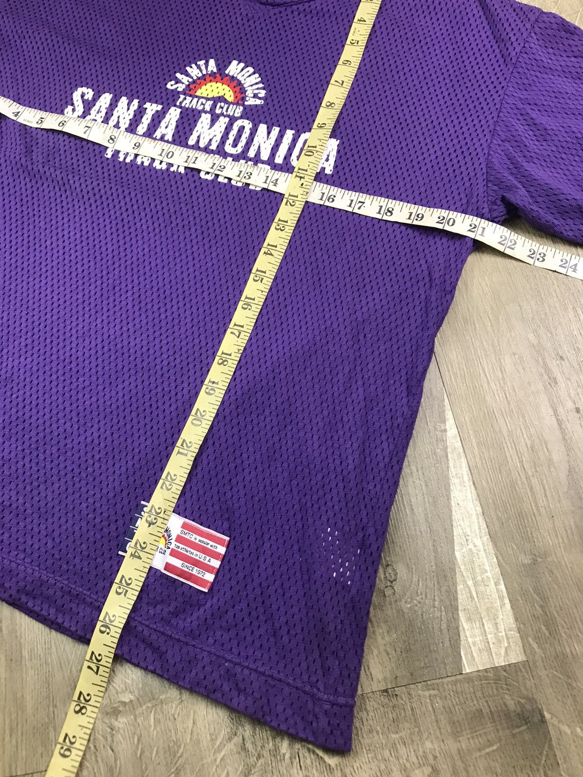 Asics VINTAGE SMTC SANTA MONICA TRACK CLUB MESH T-SHIRT BY ASICS Size US M / EU 48-50 / 2 - 9 Thumbnail