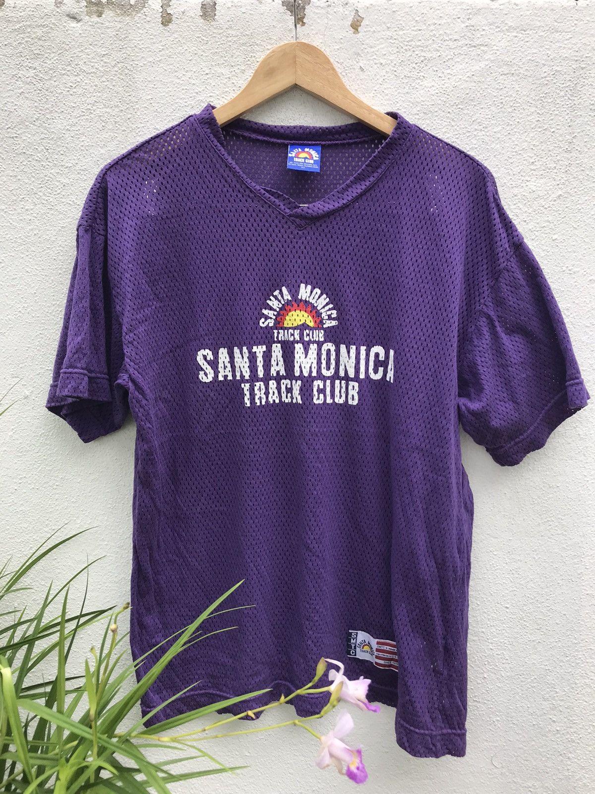 Asics VINTAGE SMTC SANTA MONICA TRACK CLUB MESH T-SHIRT BY ASICS Size US M / EU 48-50 / 2 - 1 Thumbnail