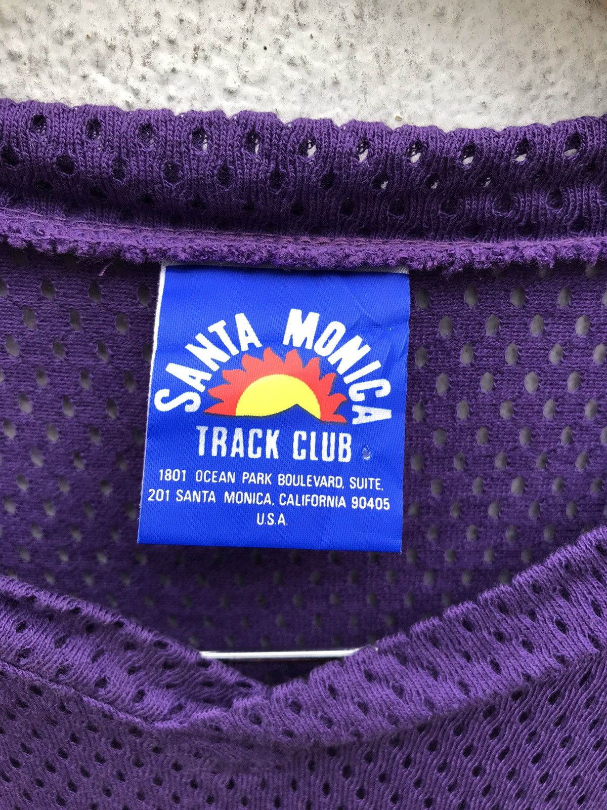 Asics VINTAGE SMTC SANTA MONICA TRACK CLUB MESH T-SHIRT BY ASICS Size US M / EU 48-50 / 2 - 4 Thumbnail