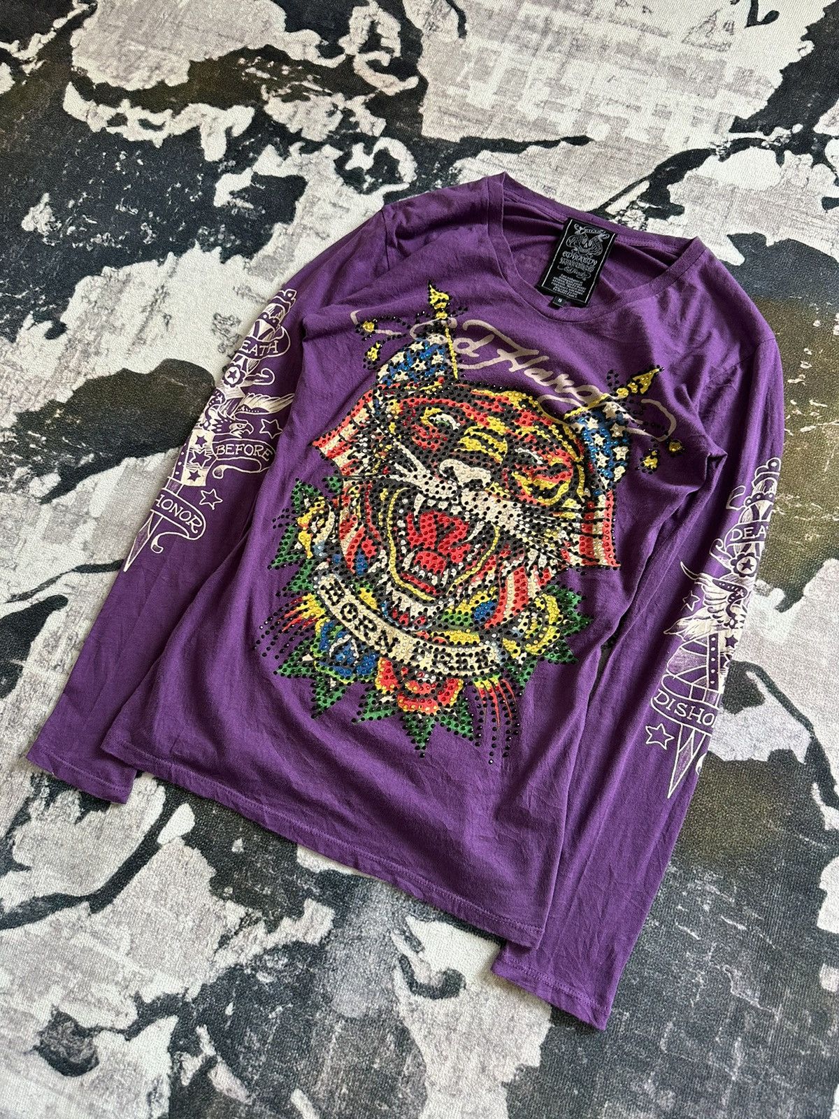 Archive Ed Hardy germ stone long sleeve