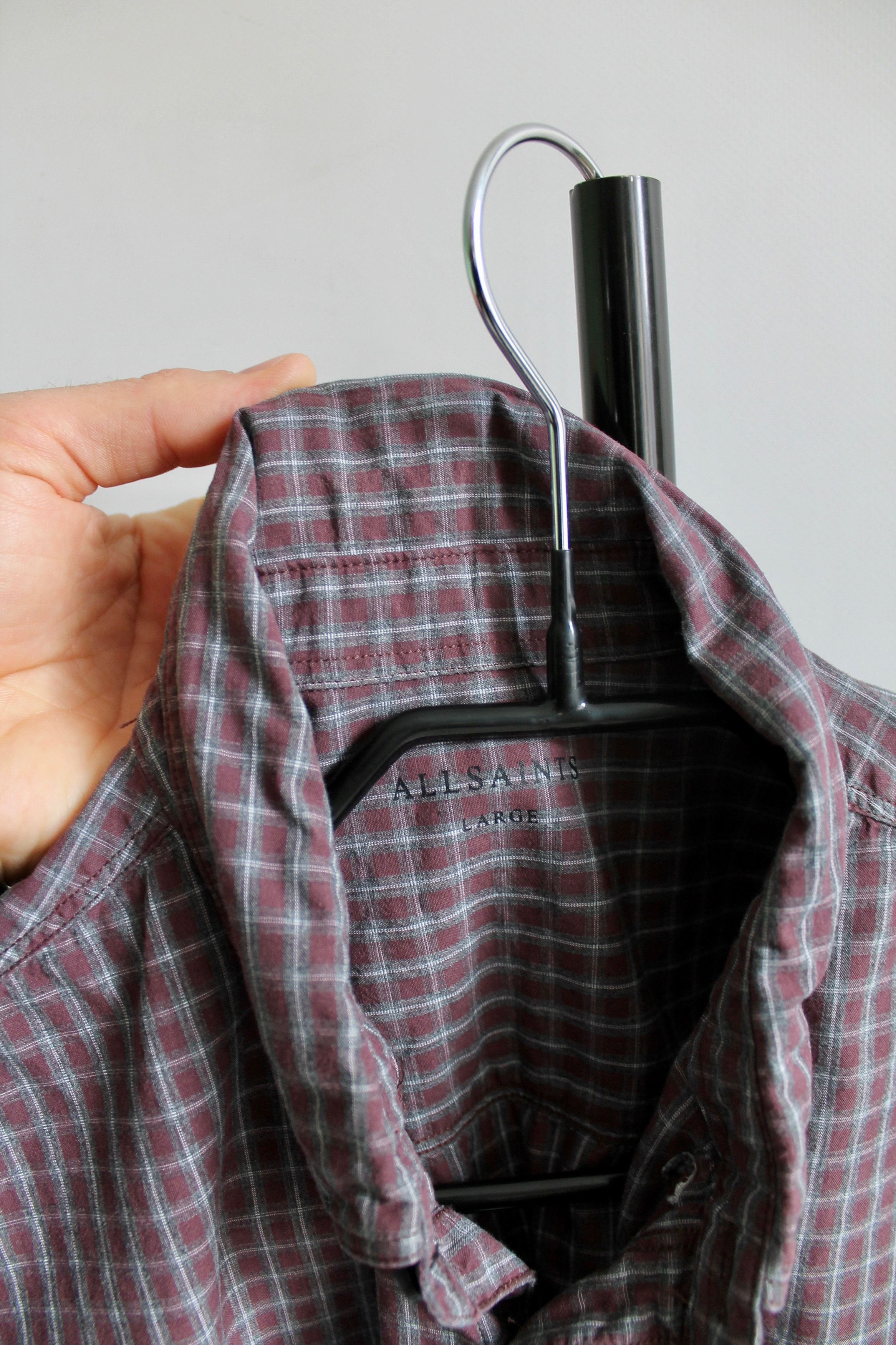 Allsaints ALLSAINTS Murdo all saints Checkered shirt large long sleeve Size US L / EU 52-54 / 3 - 6 Thumbnail